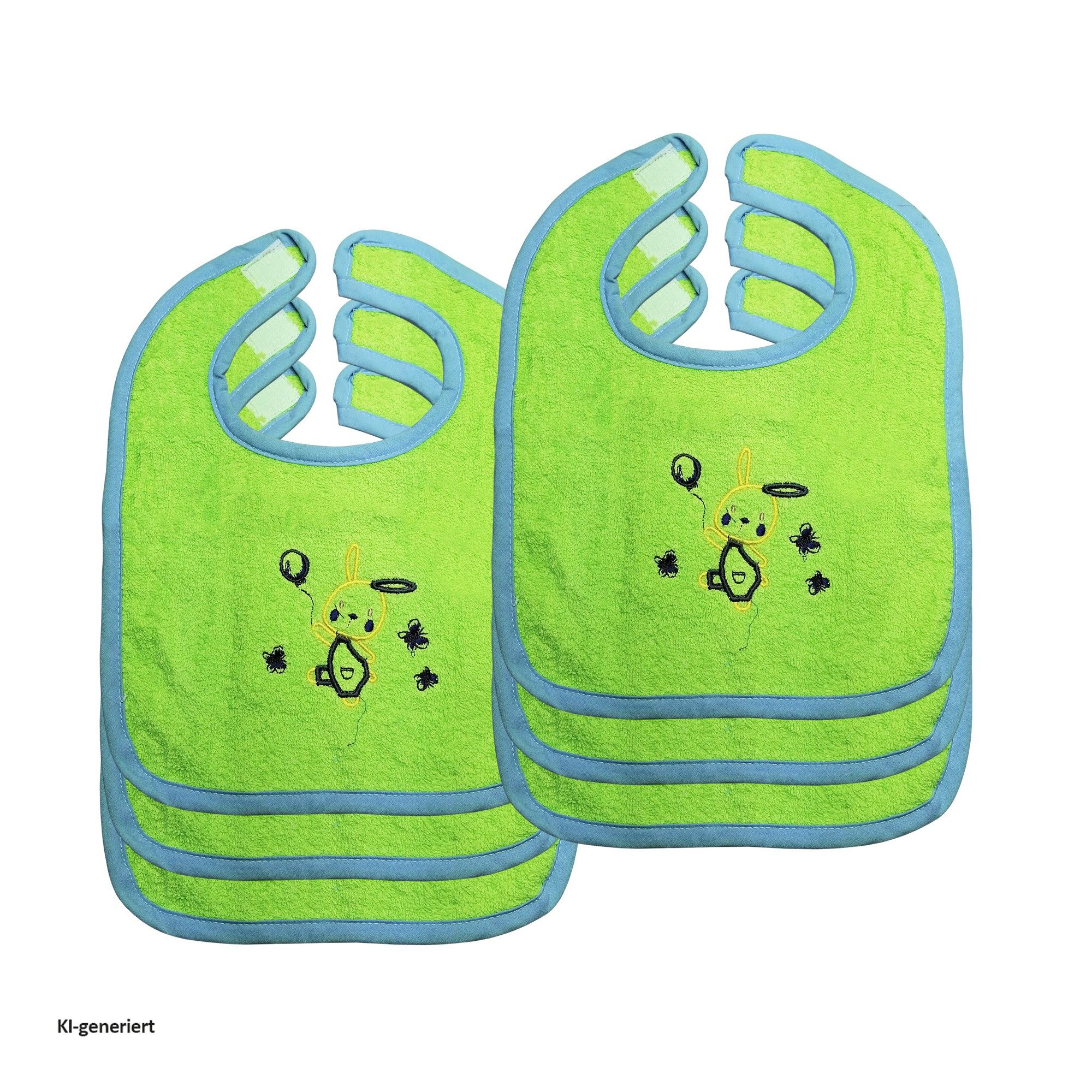 Lätzchen Baby Lätzchen 6-teiliges Set Rabbit Grün