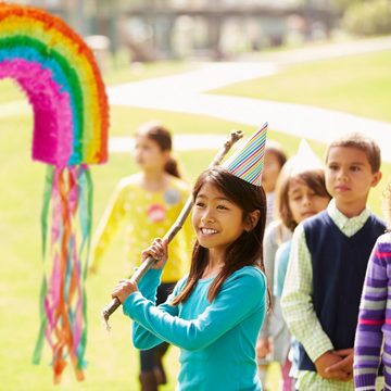 relaxdays Aufblasbares Partyzubehör Pinata Regenbogen