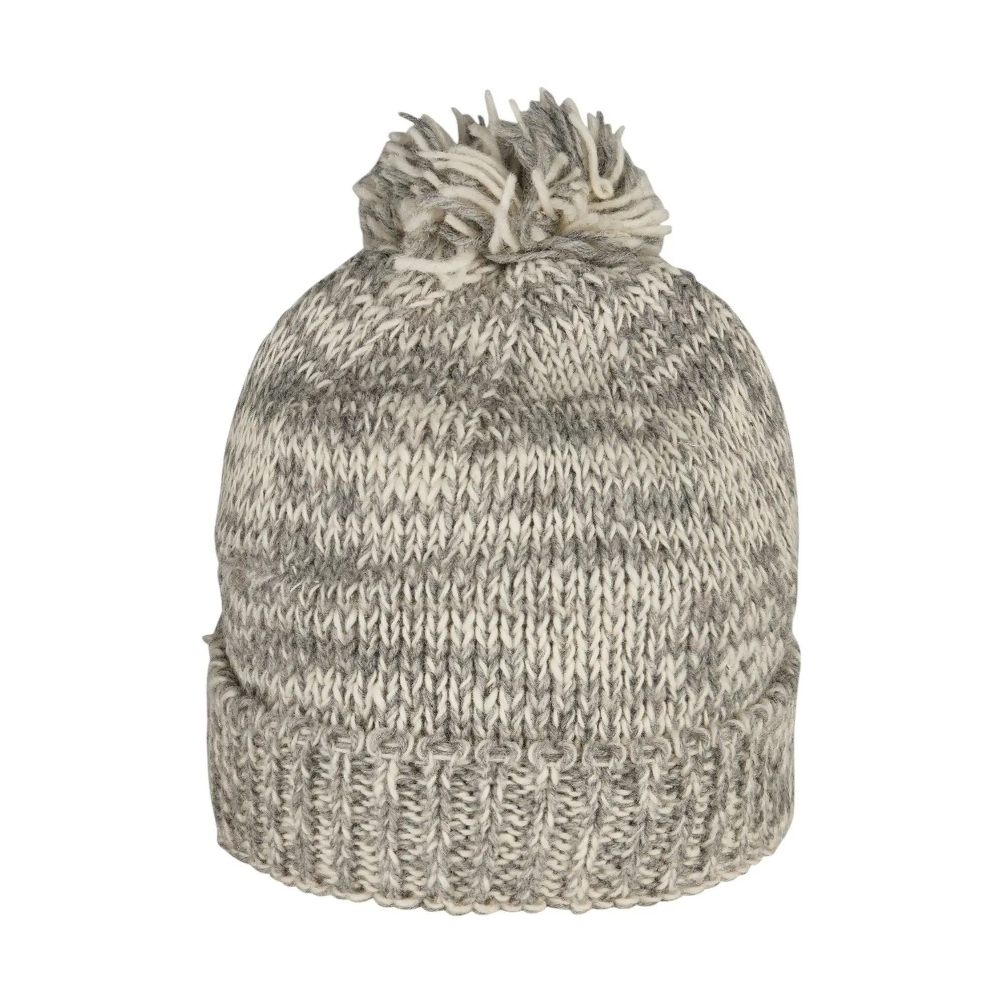 THC Natural Line Bommelmütze THC Schafwoll Pudelmütze 812 beige (1 Stück, 1-St., 1 Stück) Innenfutter: Fleece