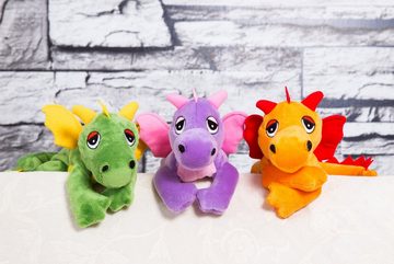 Habibi Plush Wärmekissen Glücksdrache grün, mit Hirsekörnerfüllung