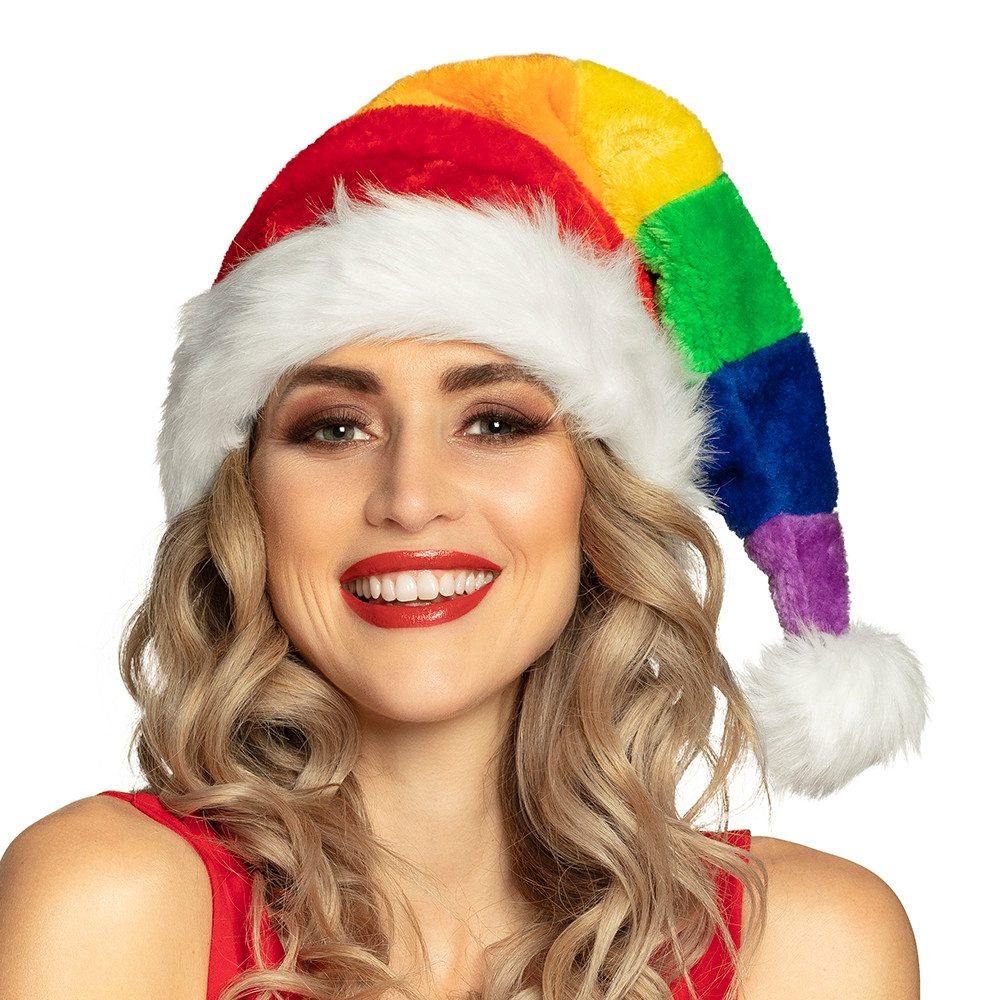 Boland Kostüm Nikolausmütze 'Regenbogen', Mehrfarbig günstig online kaufen