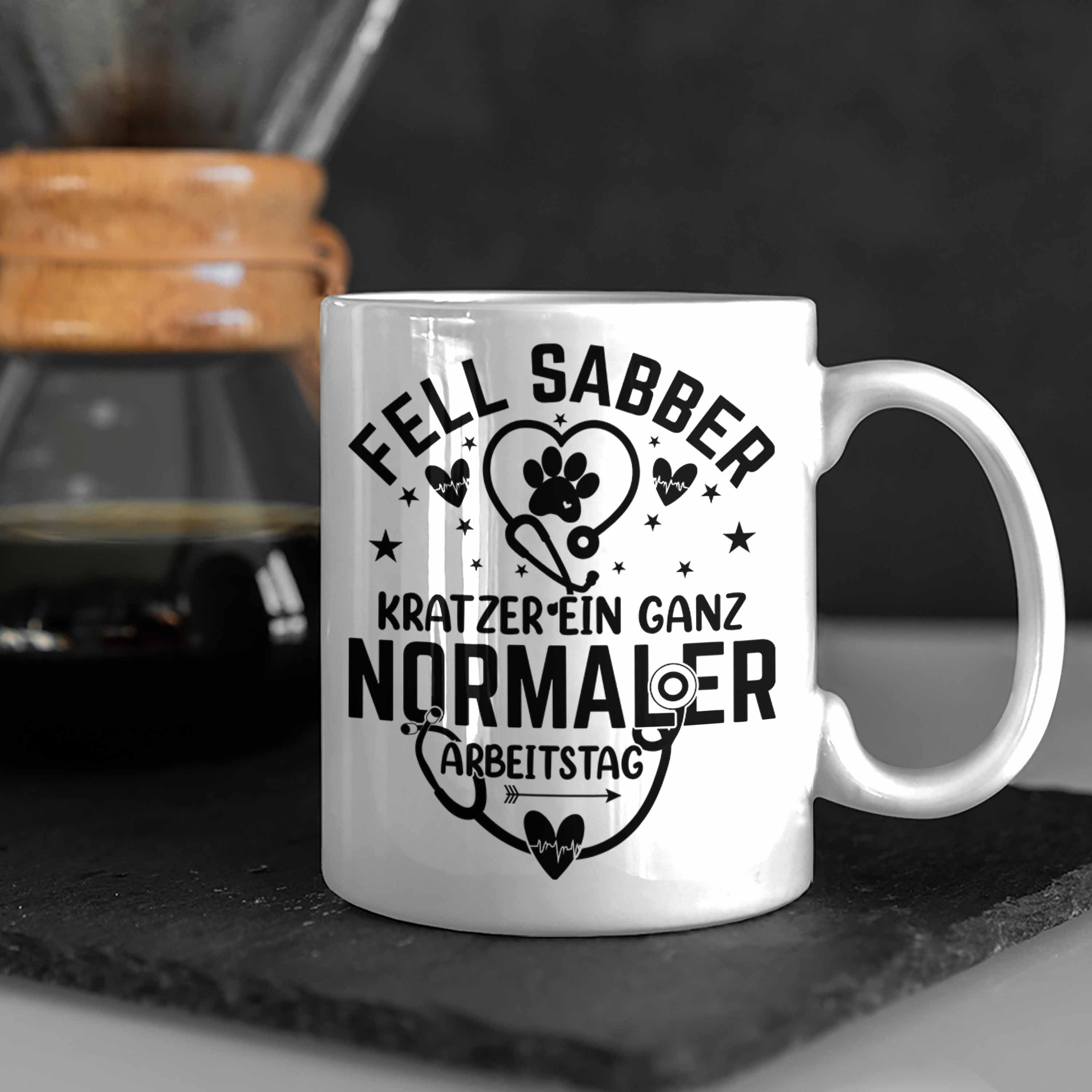 Trendation Tasse Tierarzt Tasse Tierärztin Weiss Ka Geschenkidee Geschenk Lustiger Spruch für