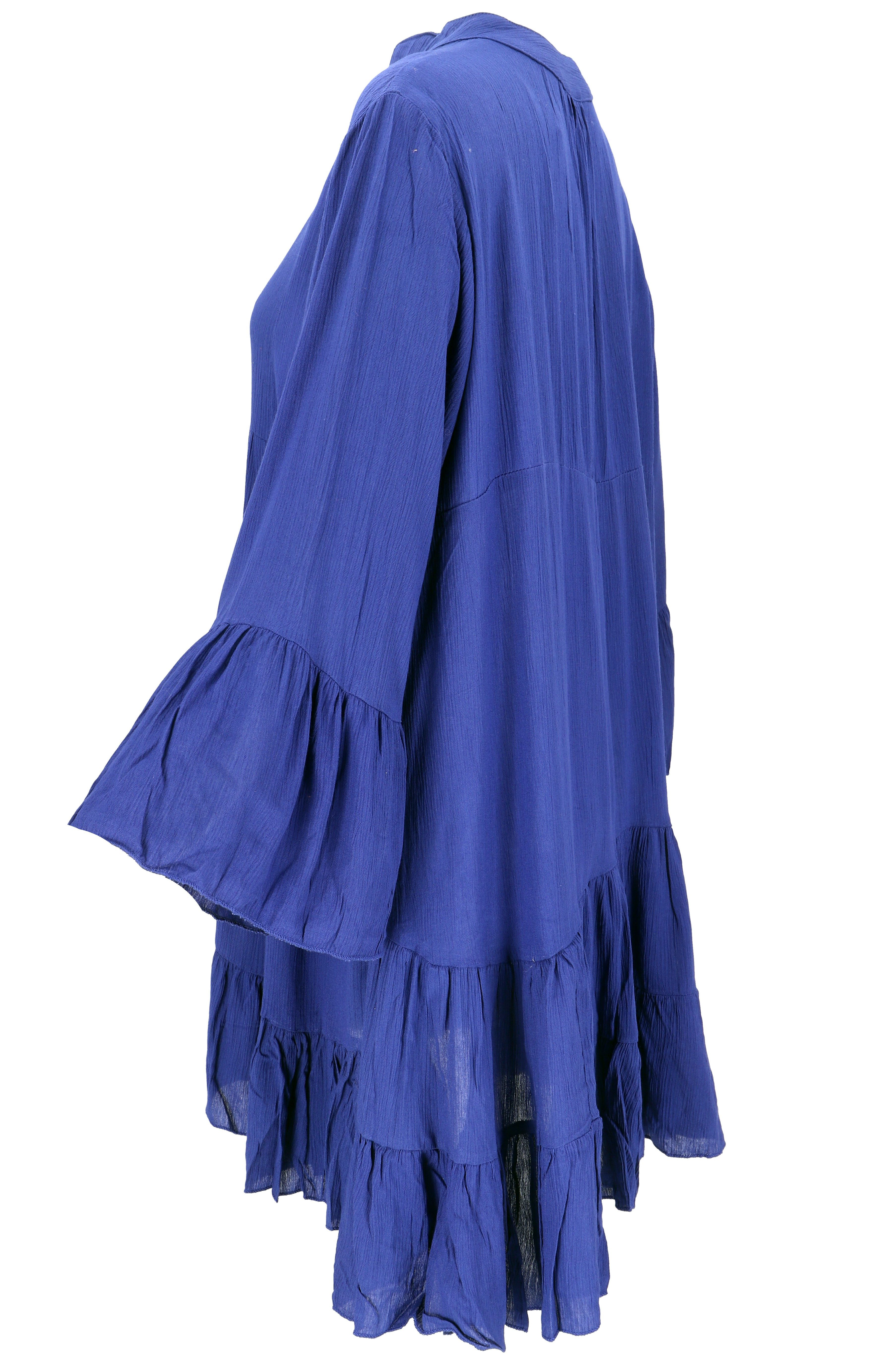 Guru-Shop Midikleid Luftiges Boho Minikleid, plus size Maxitunika,.. alternative Bekleidung – Bild 4 von 5
