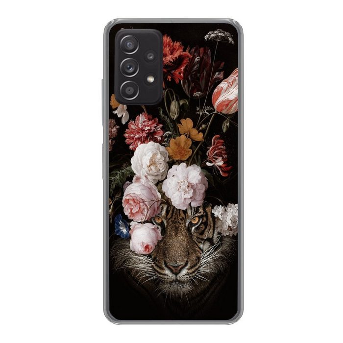 MuchoWow Handyhülle Blumen - Jan Davidsz de Heem - Tiger - Gemälde - Stillleben - Alte Phone Case Handyhülle Samsung Galaxy A53 Silikon Schutzhülle