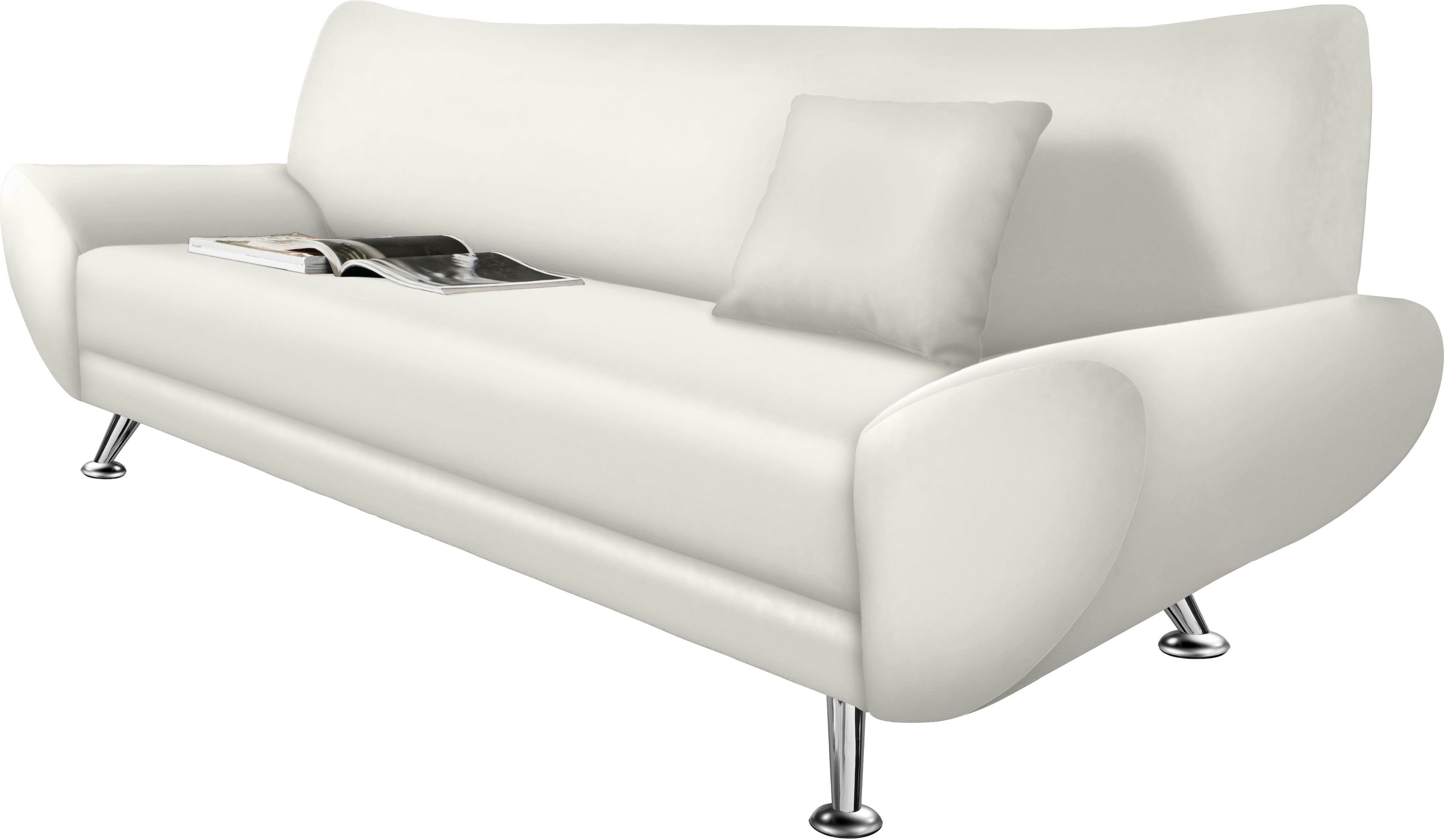 Home affaire 3-Sitzer Saltare elegant & komfortabel, toller Designfuß, bequem, Breite 205cm