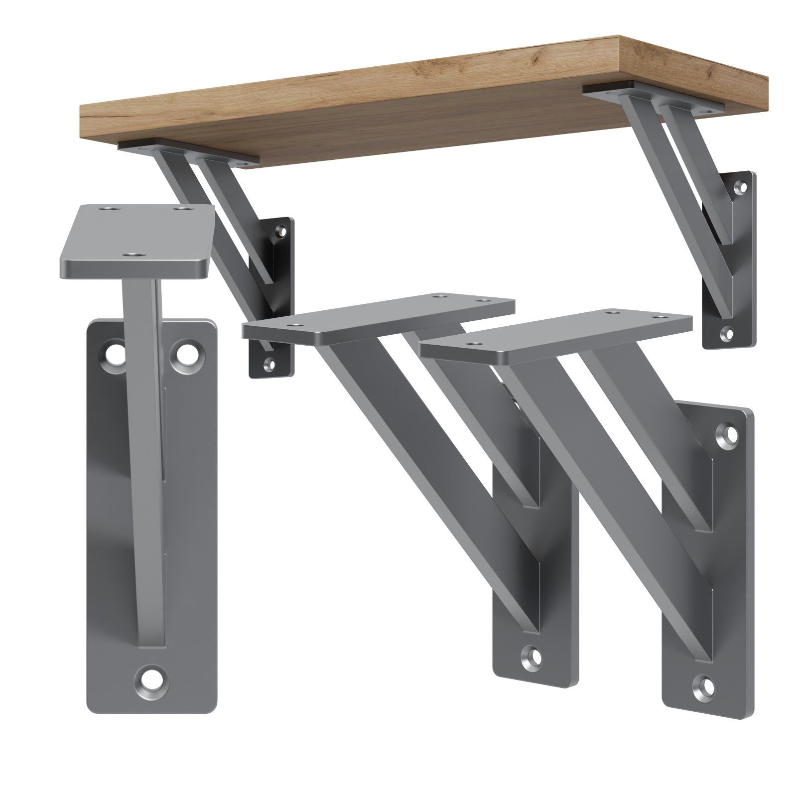 HAGO Wandregalhalter DIY 2er Set Wandregalhalter günstig online kaufen