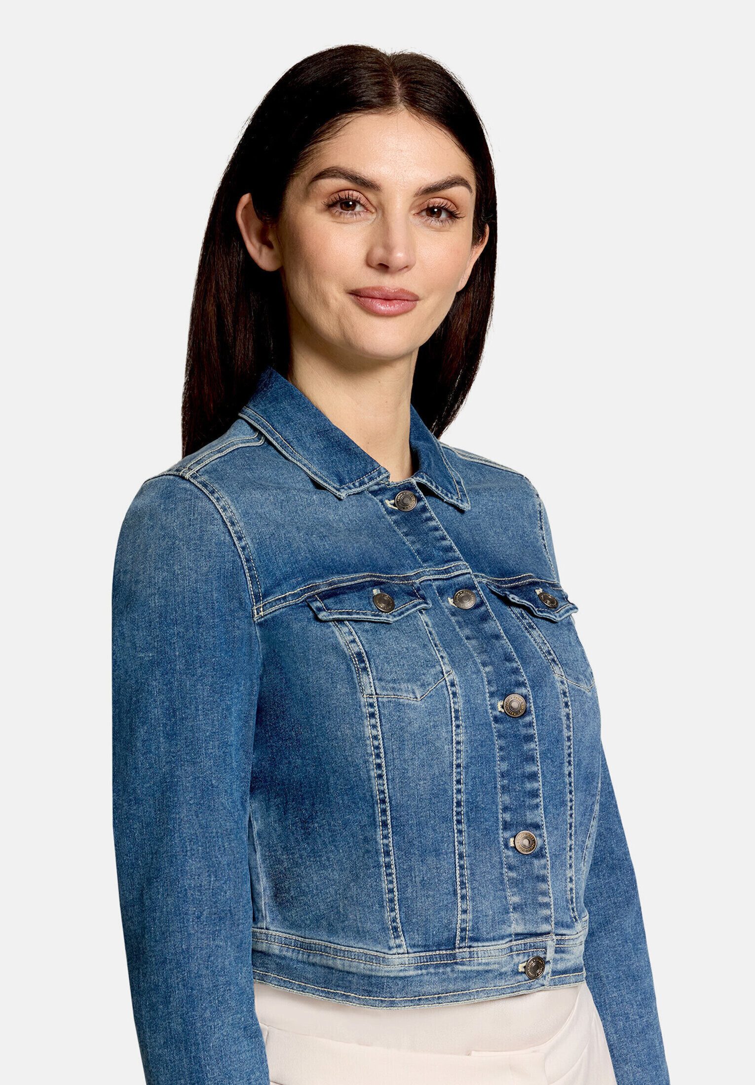 Vera Mont Jeansjacke Damen mit Waschung