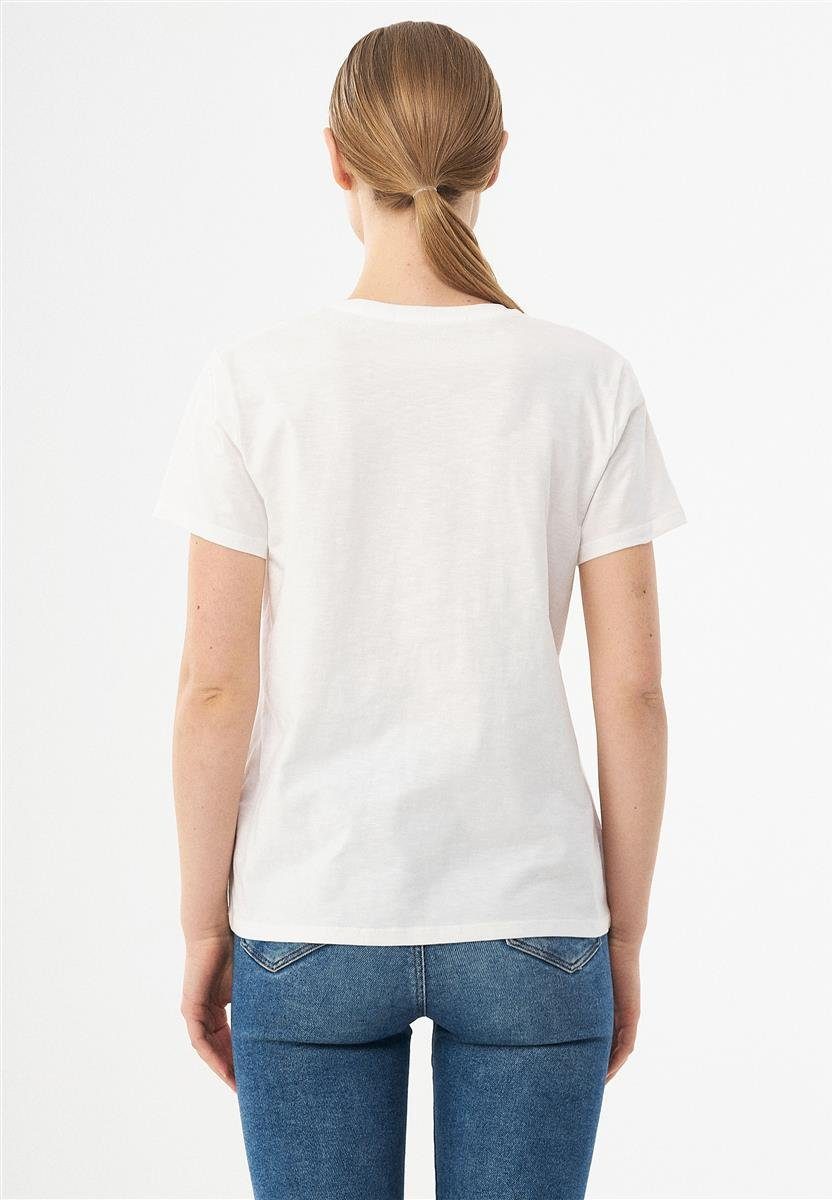 ORGANICATION T-Shirt Women's Printed T-Shirt in Off White