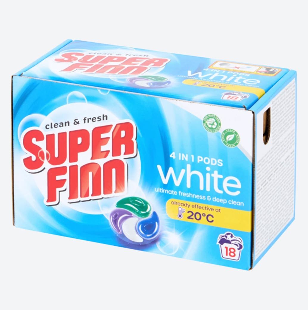 Spectrum Superfinn Waschmittelpods 18 Stück Color Colorwaschmittel