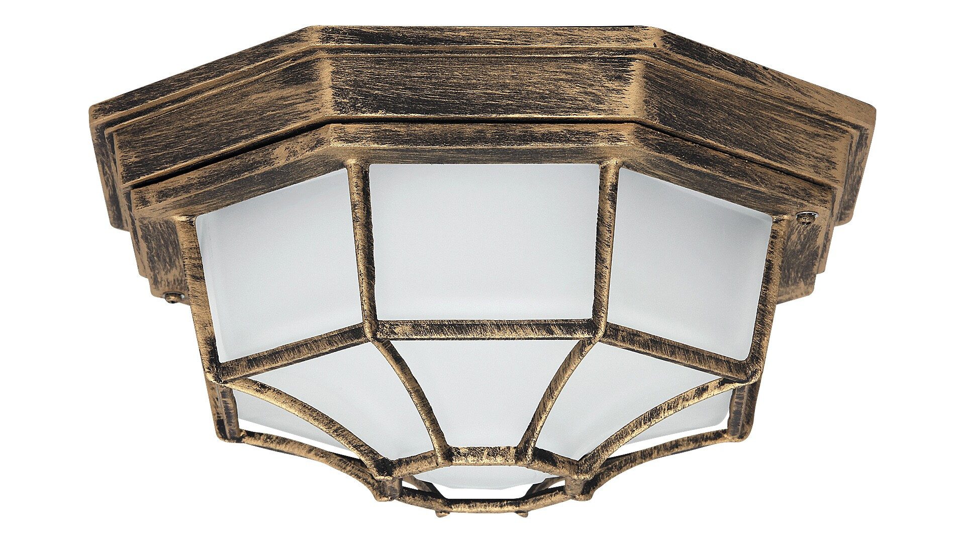 Rabalux Außen-Deckenleuchte "Milano" Metall, gold, E27, günstig online kaufen