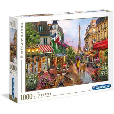 Clementoni® Puzzle High Quality Collection, Blumen in Paris, 1000 Puzzleteile, Made in Europe, FSC® - schützt Wald - weltweit
