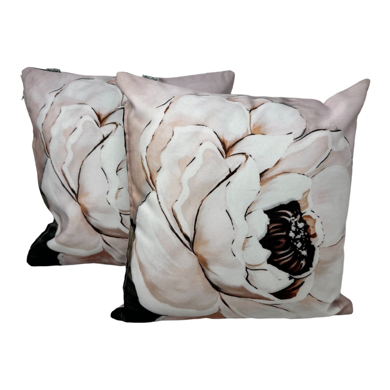 Dekokissen Jet-Line® 2-er Deko Kissen Set Rose 40x40 cm Sofak