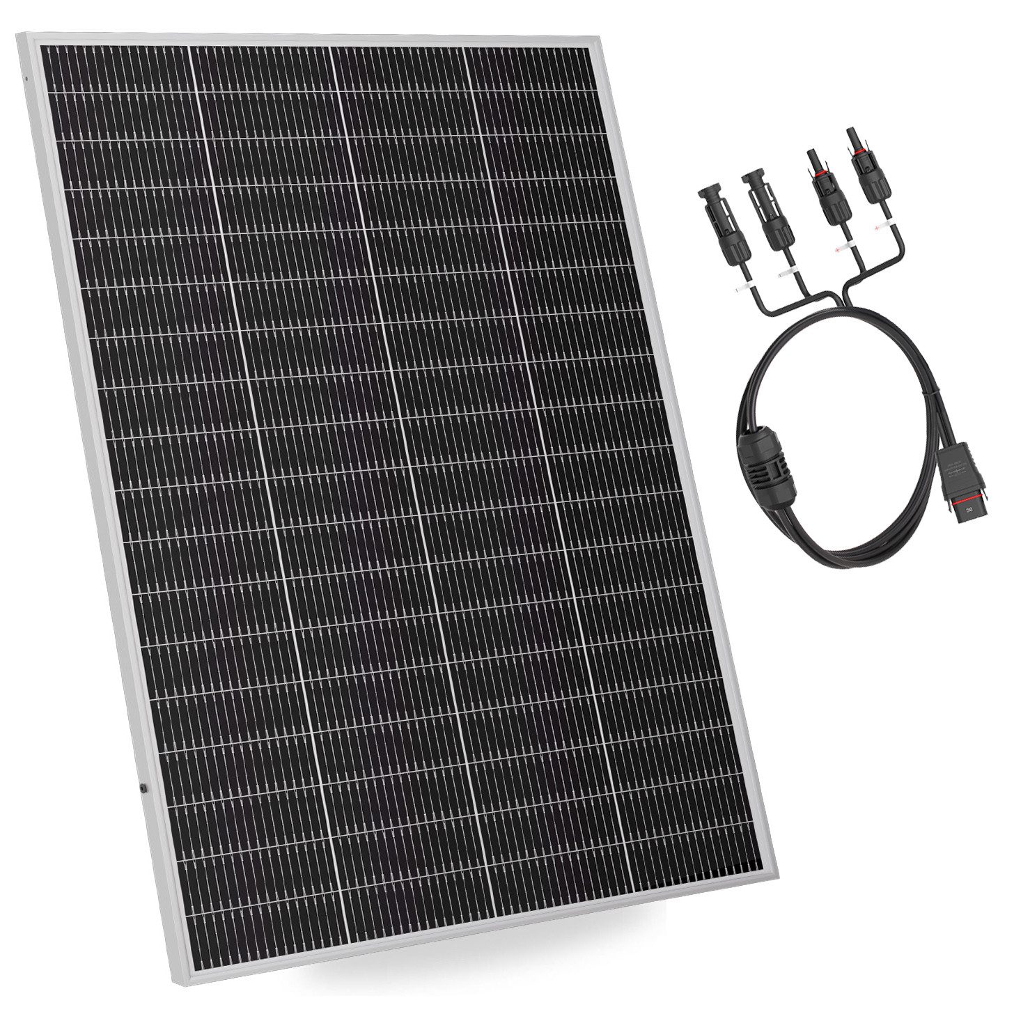 Sunshare Solarmodul Ray Lite Solarmodul 200 W + 1,5m MC4-Adapterkabel – Kompaktes PV-Modul, Monokristallin N‑Typ TOPCon, (Solarmodul + Adapterkabel), Kompaktes Solarmodul + Kompatibilität mit Dritthersteller-Speicher