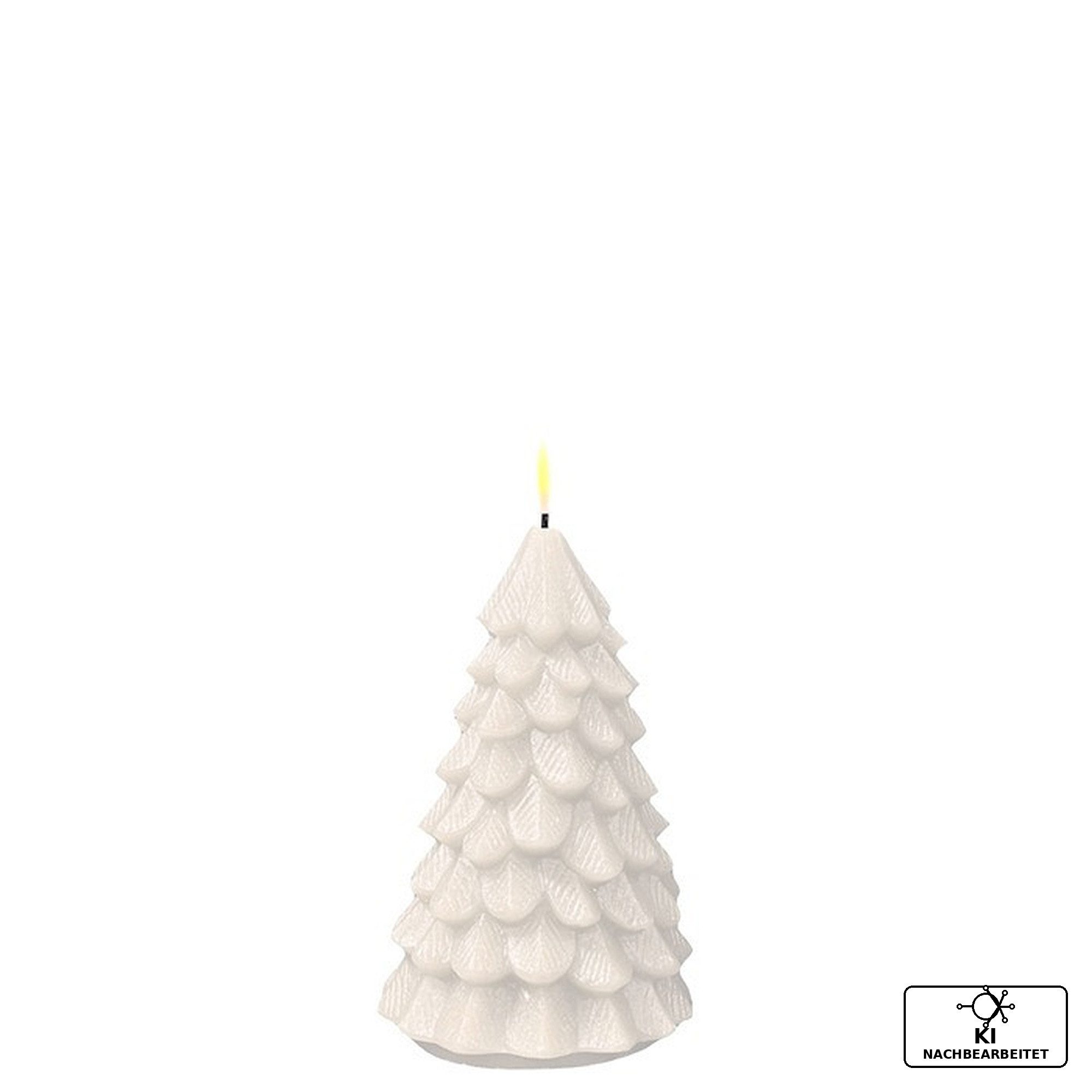 Deluxe Homeart LED-Kerze LED Weihnachtsbaum Kerze Weiß 18 cm - Echtwachs von Deluxe Homeart - D