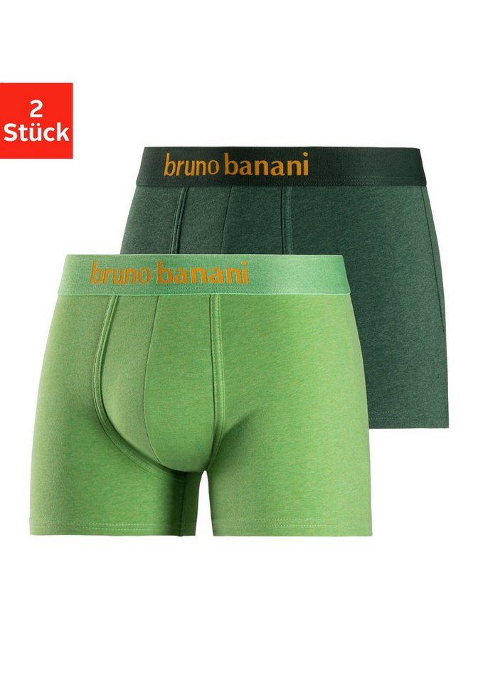 Bruno Banani Boxer (Packung, 2-St) mit schönem Logo-Webbund