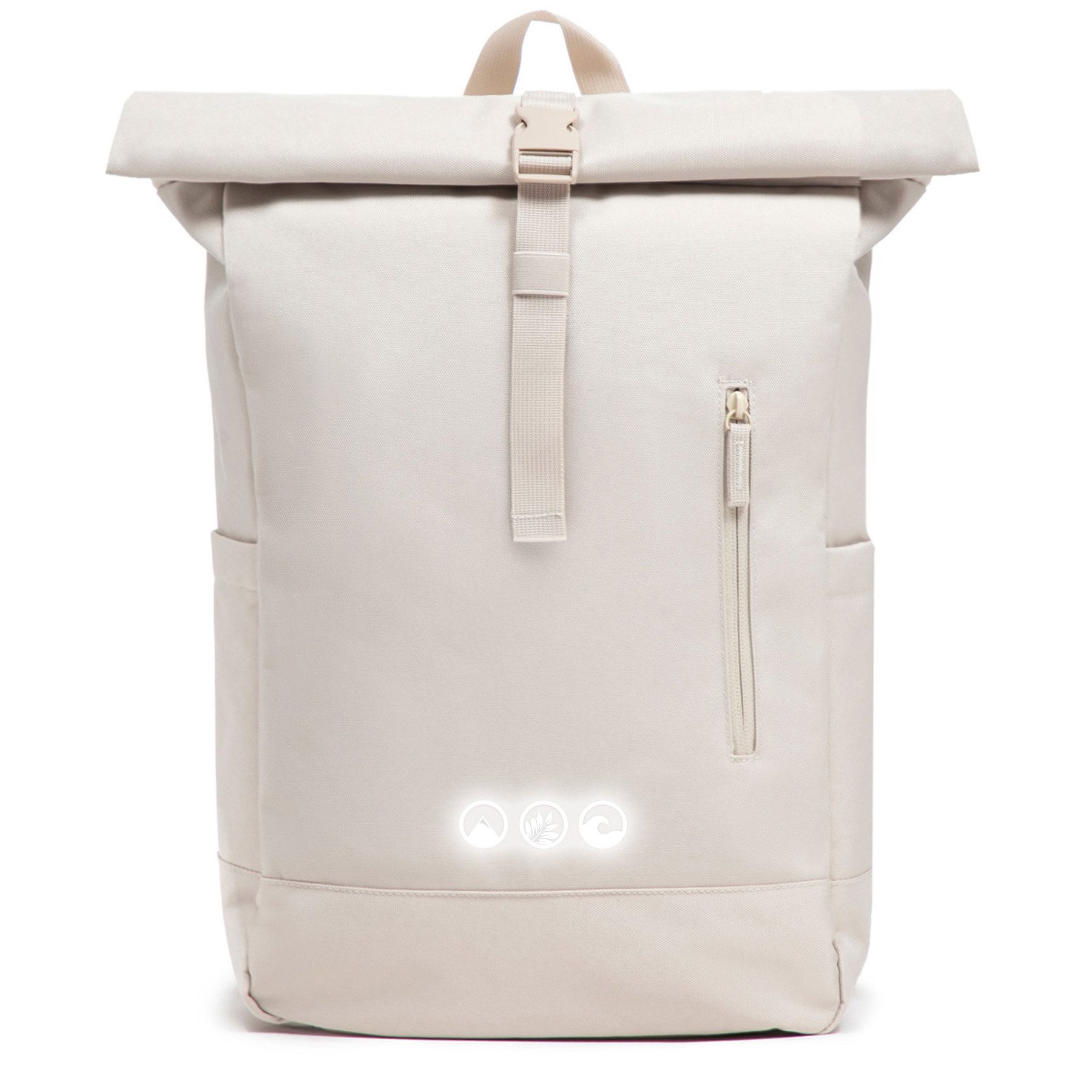 SONS OF ALOHA Rucksack XL Rolltop Rucksack Sporttasche 15 Zoll Reflective ohne Schuhfach, XL Tagesrucksack Laptopfach aus recyceltem Plastik, Sport-Tasche