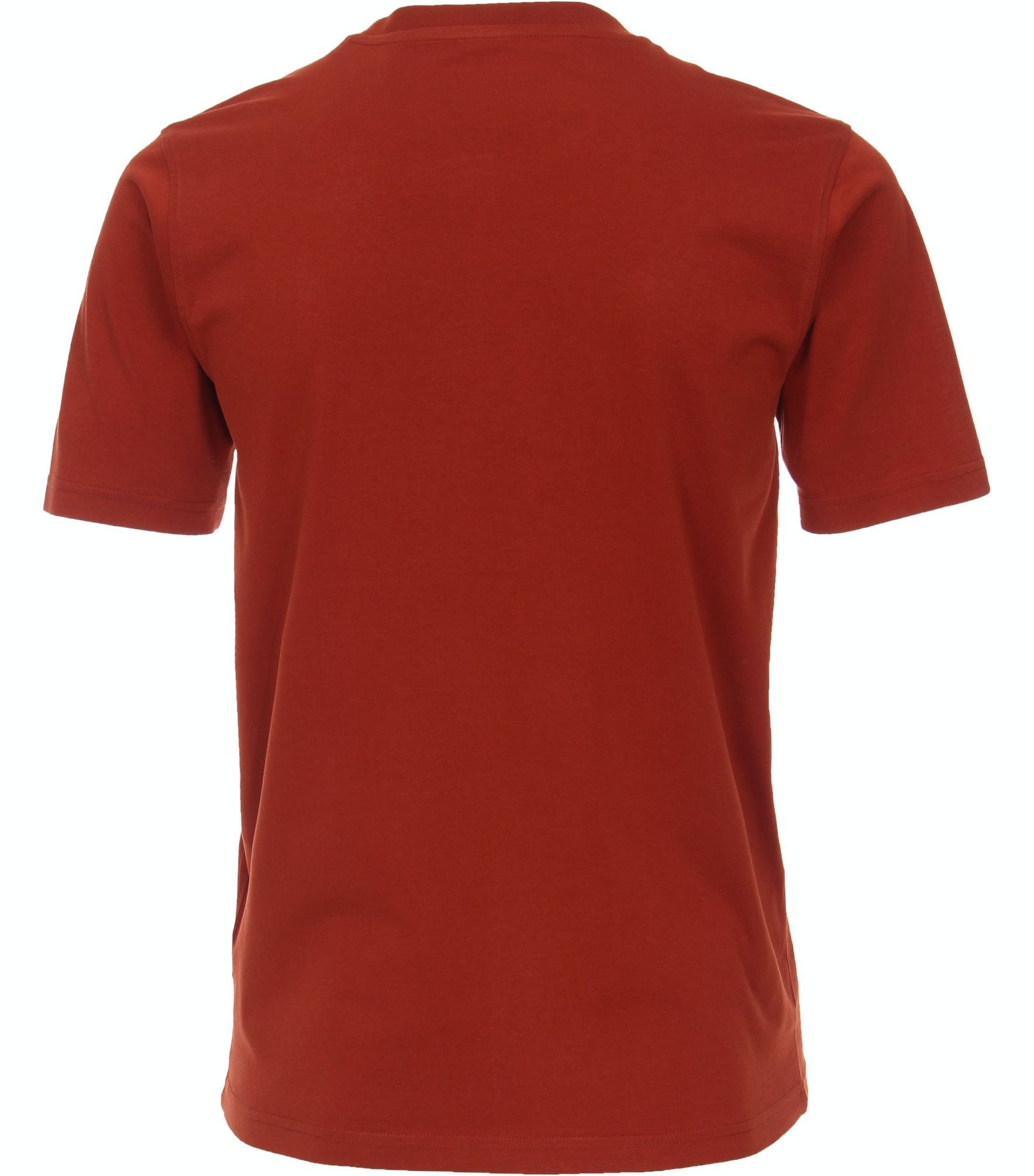 T-Shirt CASAMODA T-Shirt unifarben 004200 Orange (491)