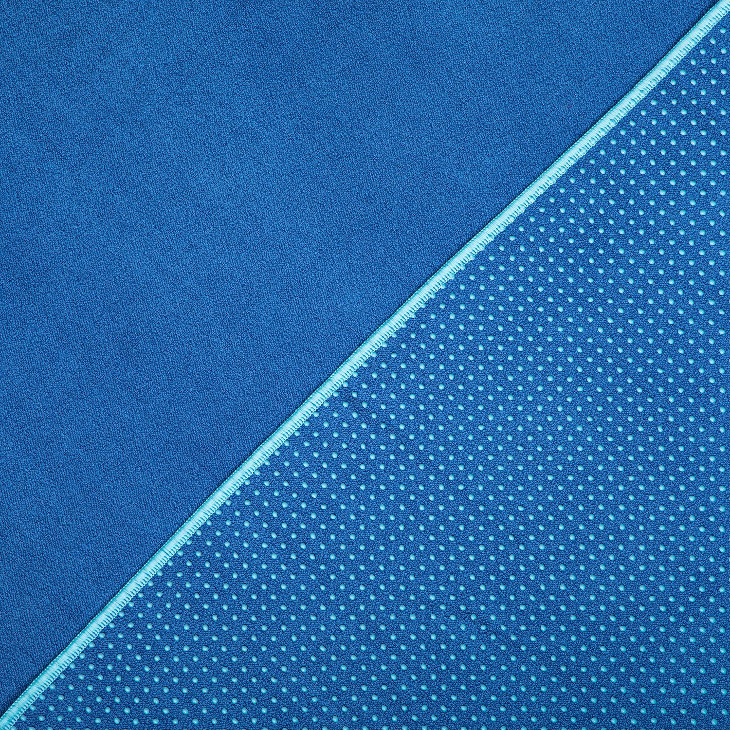 Zweifarbig ² Yogatuch GRIP - Sporthandtuch bodhi blau/aqua