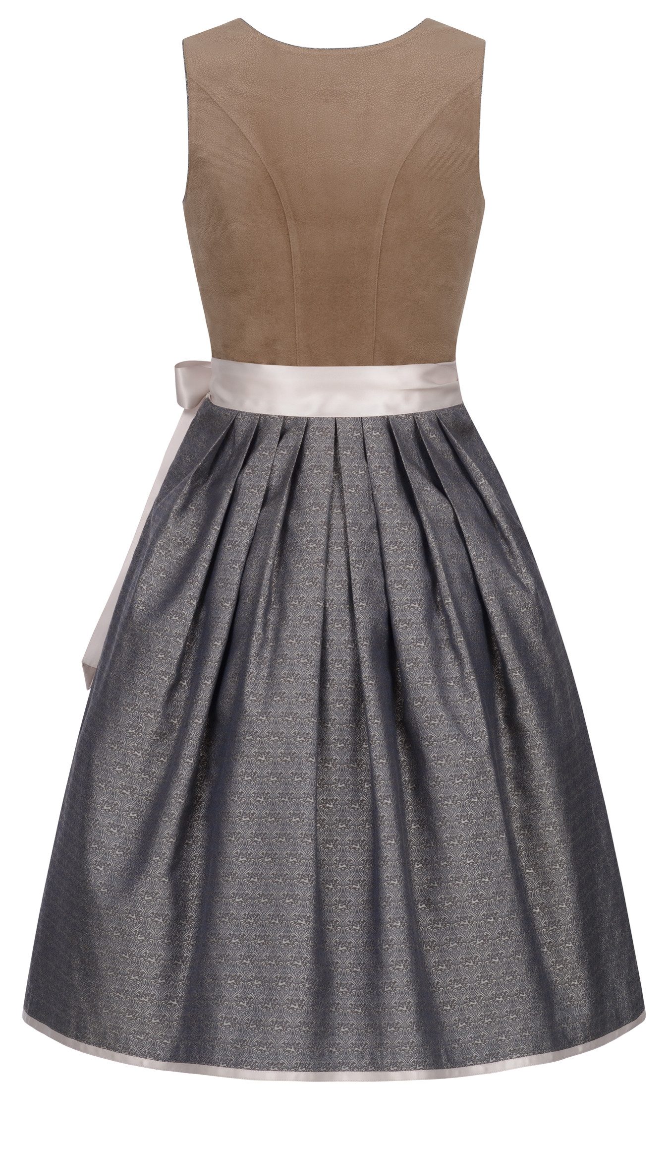 Nübler Trachtenkleid Midi Dirndl Geelke in Braun von Nübler günstig online kaufen