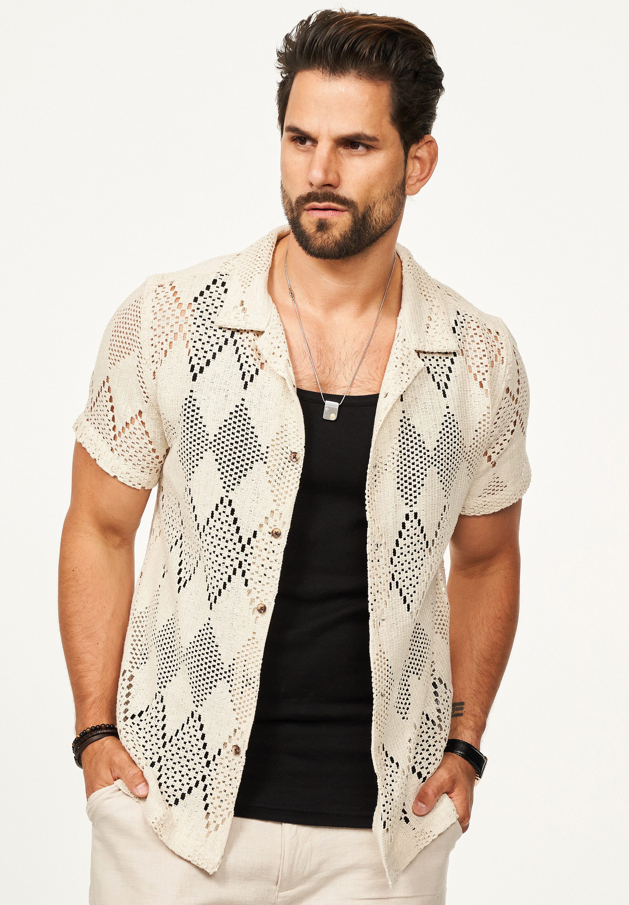 SOULSTAR Kurzarmhemd im Vintage Summer-Look als günstig online kaufen