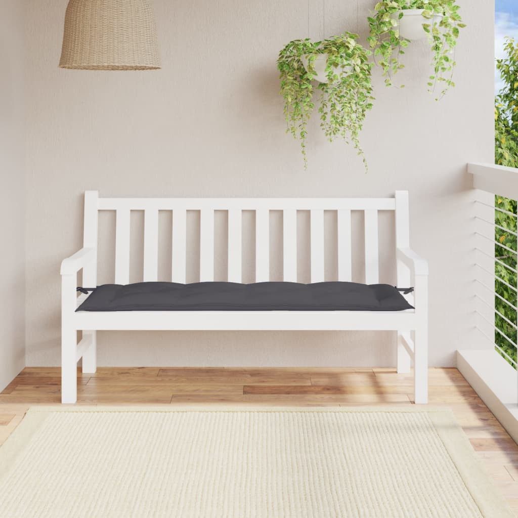 furnicato Bankauflage Gartenbankauflage Oxford-Gewebe 150x50x7 cm Anthrazit, (1 St)