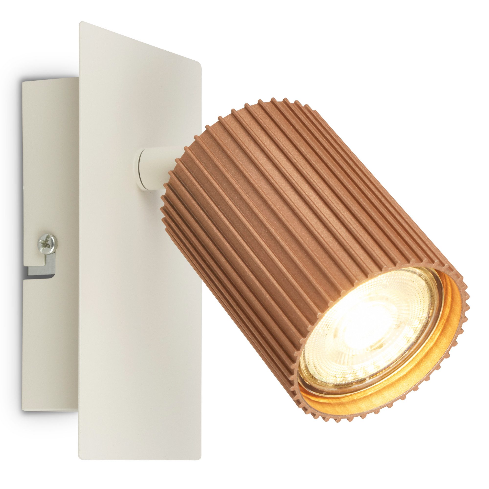 Briloner Leuchten LED Deckenspot Deckenleuchte Wandleuchte schwenkbar GU10 Deckenlampe Wohnzimmer Flur, 1-flammig, ohne Leuchtmittel, Abhängig vom Leuchtmittel, Schwarz, Beige, Coffee-Warmgrey, Wohnzimmer, Flur, Büro