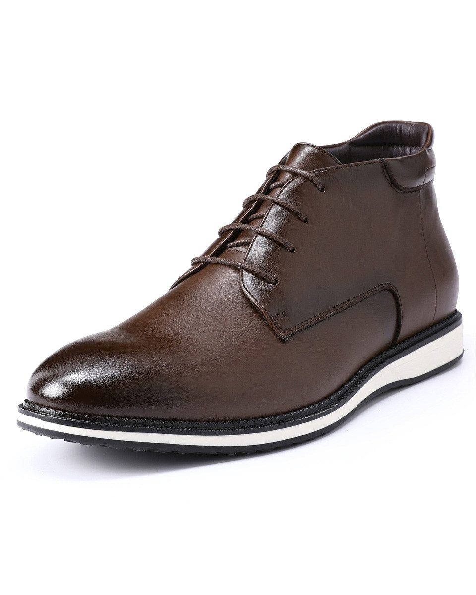 Allthemen Schnürstiefel Herren Elegante Stiefelette Vielseitig für Business und Freizeit
