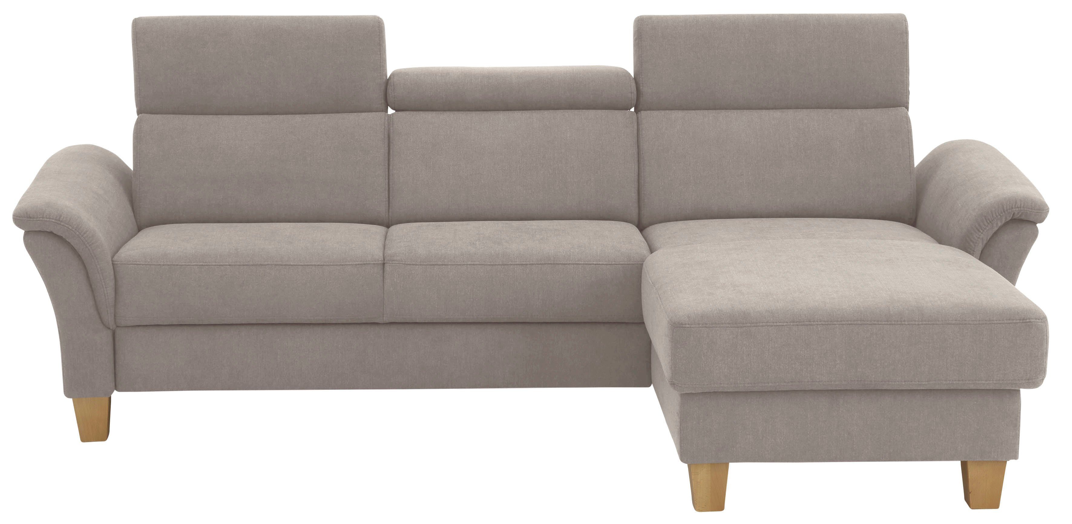 OTTO home Ecksofa Conville L-Form, Federkern, wahlweise mit Schlaffunktion und Bettkasten bzw. Stauraum