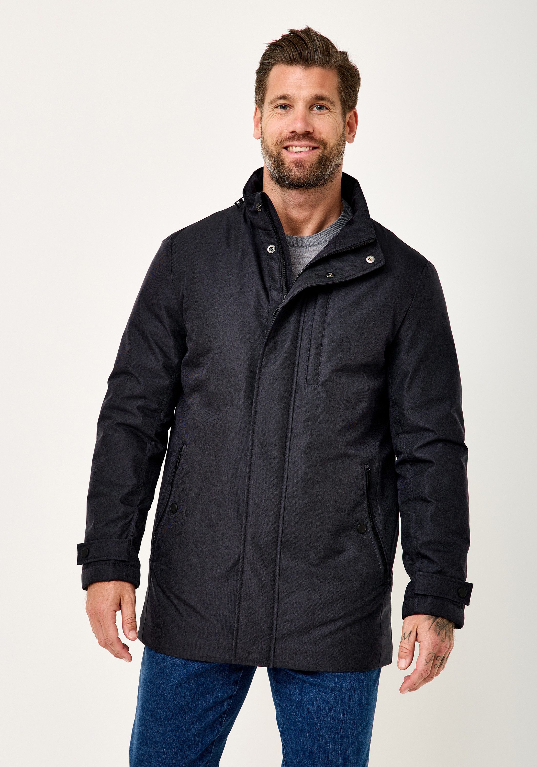 Redpoint Funktionsjacke FOSTER 2.0 Winter Langjacke mit Melange Wolloptik