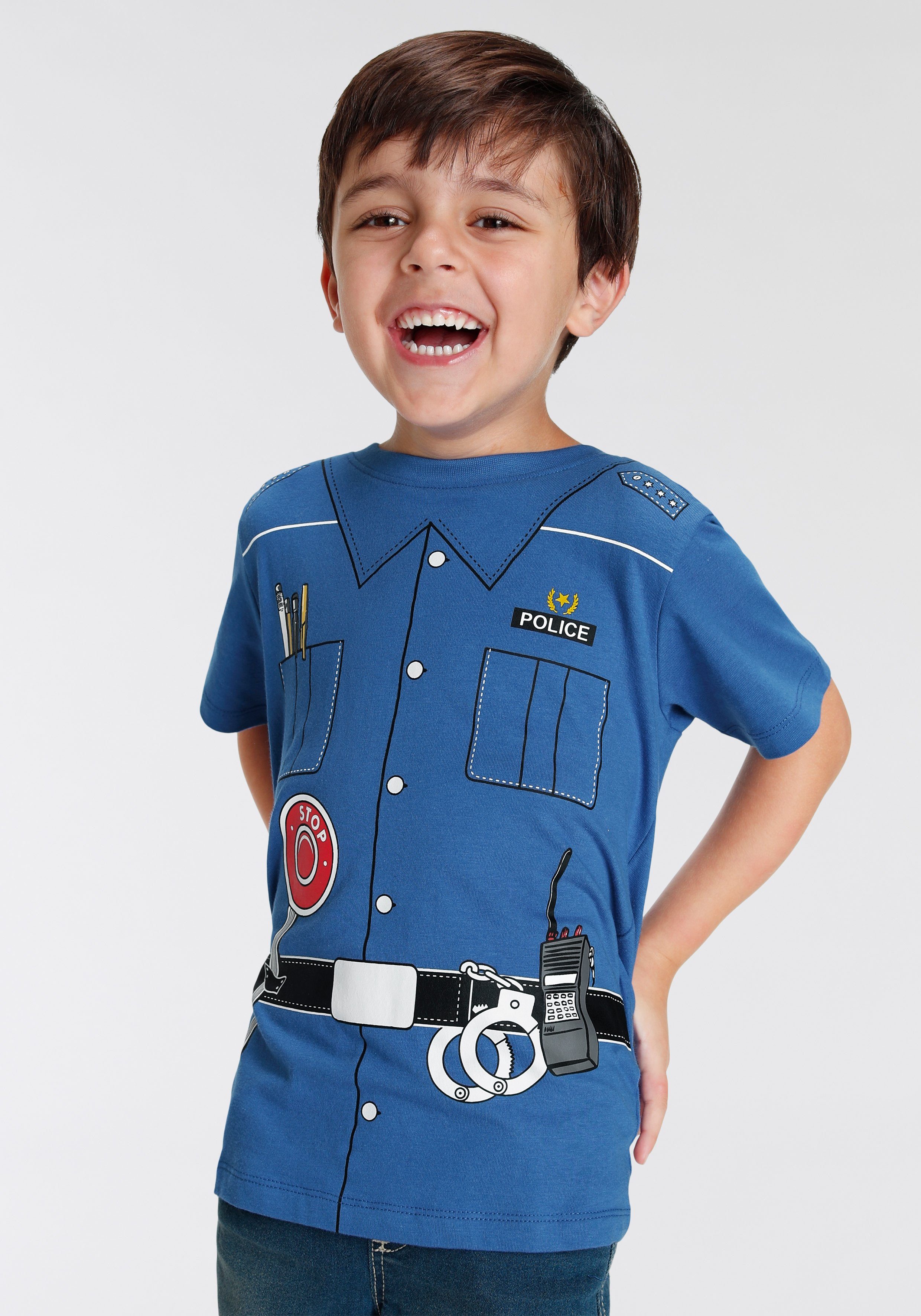 KIDSWORLD T-Shirt POLIZEI Uniform Druck