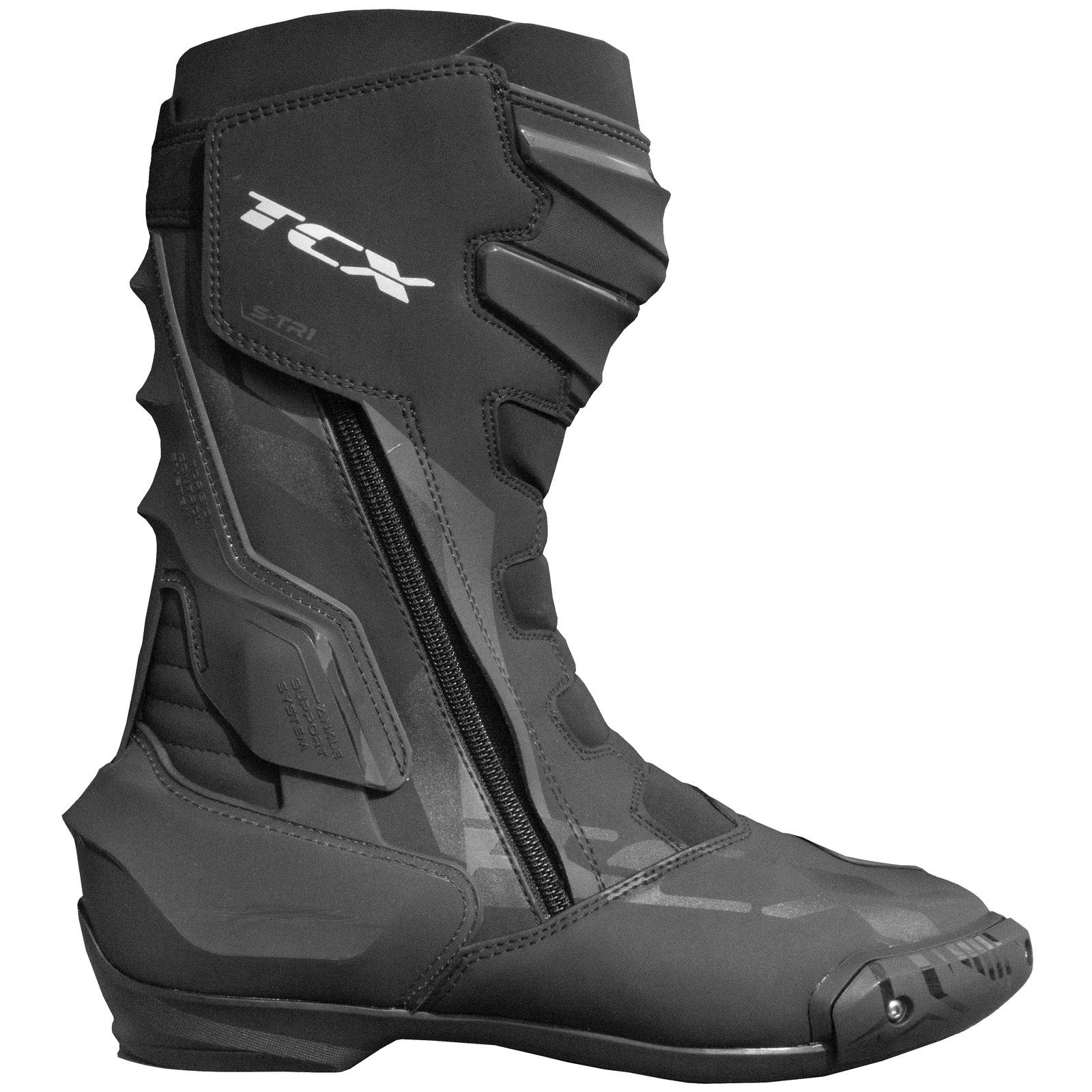 TCX TCX S-TR1 Motorradstiefel Herren schwarz Motorradstiefel (Packung, Antistatische und Öl- und Benzinfeste Sohle)