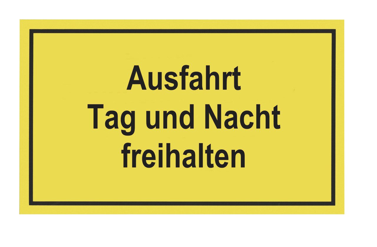 Conmetall Warnschild Conmetall Hinweisschild Ausfahrt Tag und Nacht