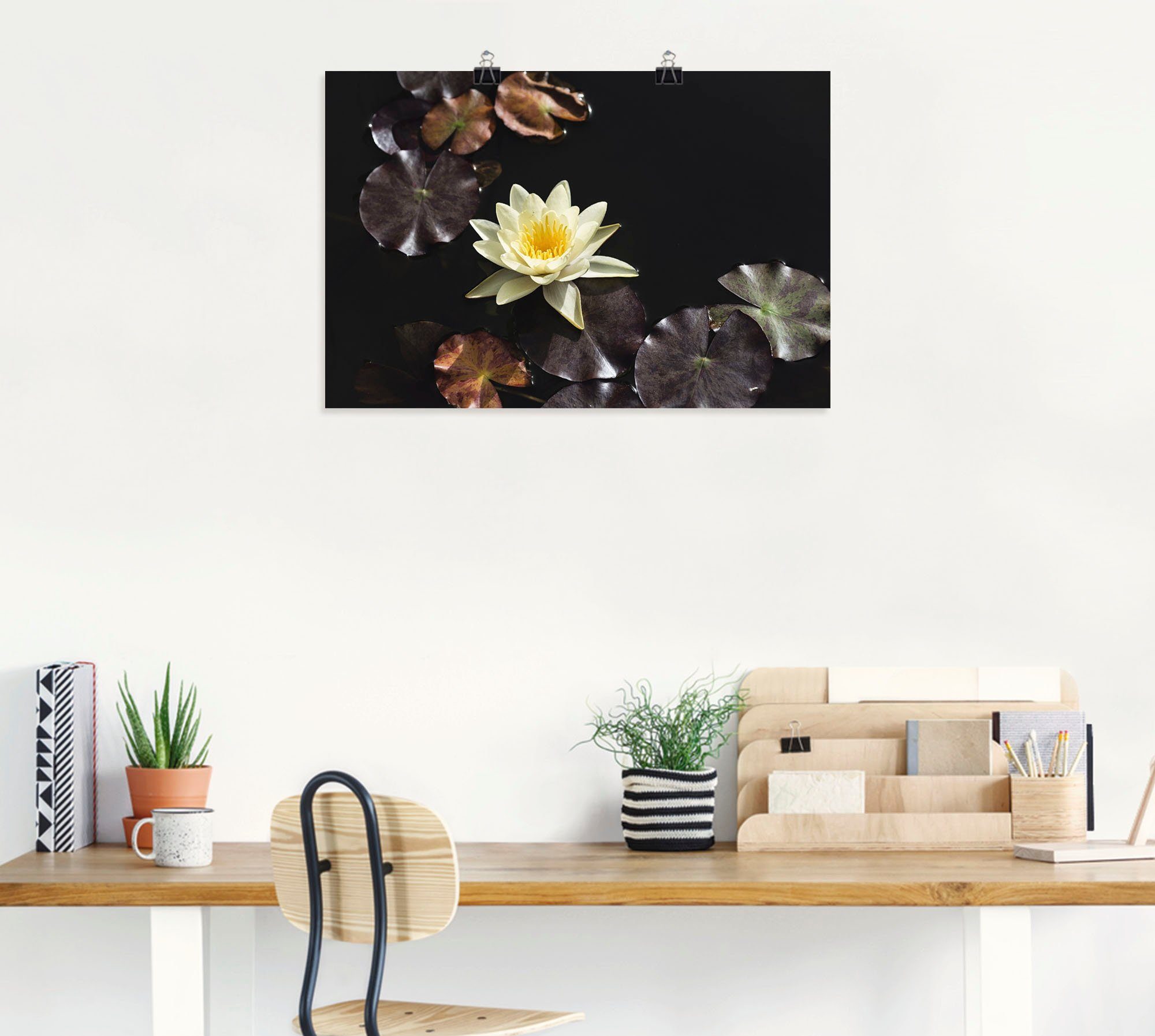 Artland Wandbild »Seerosenbild«, Blumenbilder (1 Stück), in vielen Größen & Produktarten - Alubild / Outdoorbild für den Außenbereich, Leinwandbild, Poster, Wandaufkleber / Wandtattoo auch für Badezimmer geeignet-HomeTrends