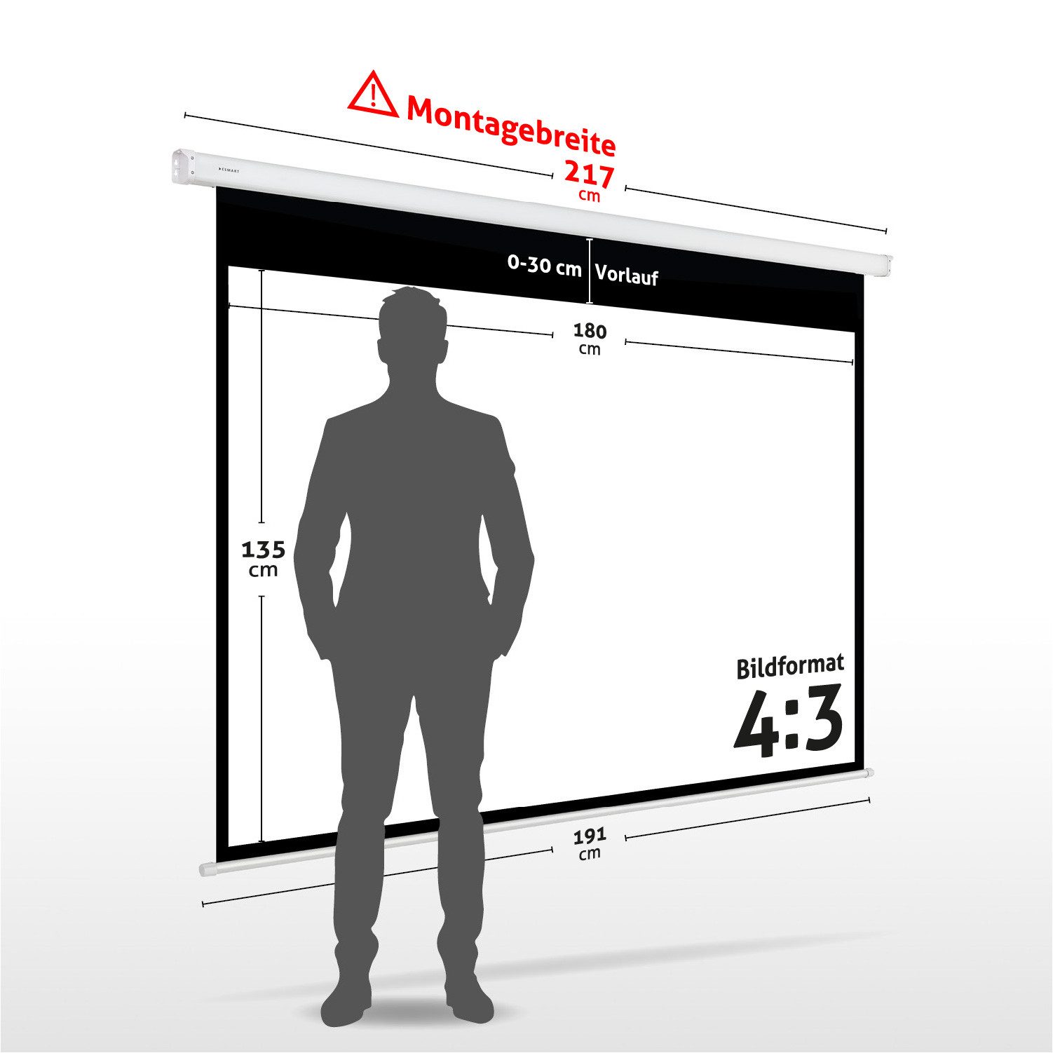 ESMART ESMART Germany Motor Leinwand Motorleinwand (Economy EXM)