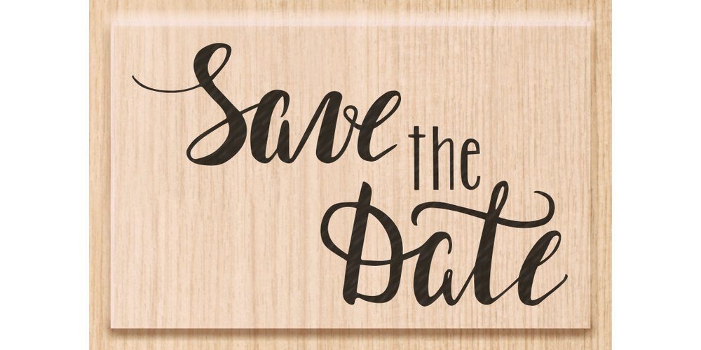 Heyda Stempel Save the Date, 6,2 cm x 3,9 cm