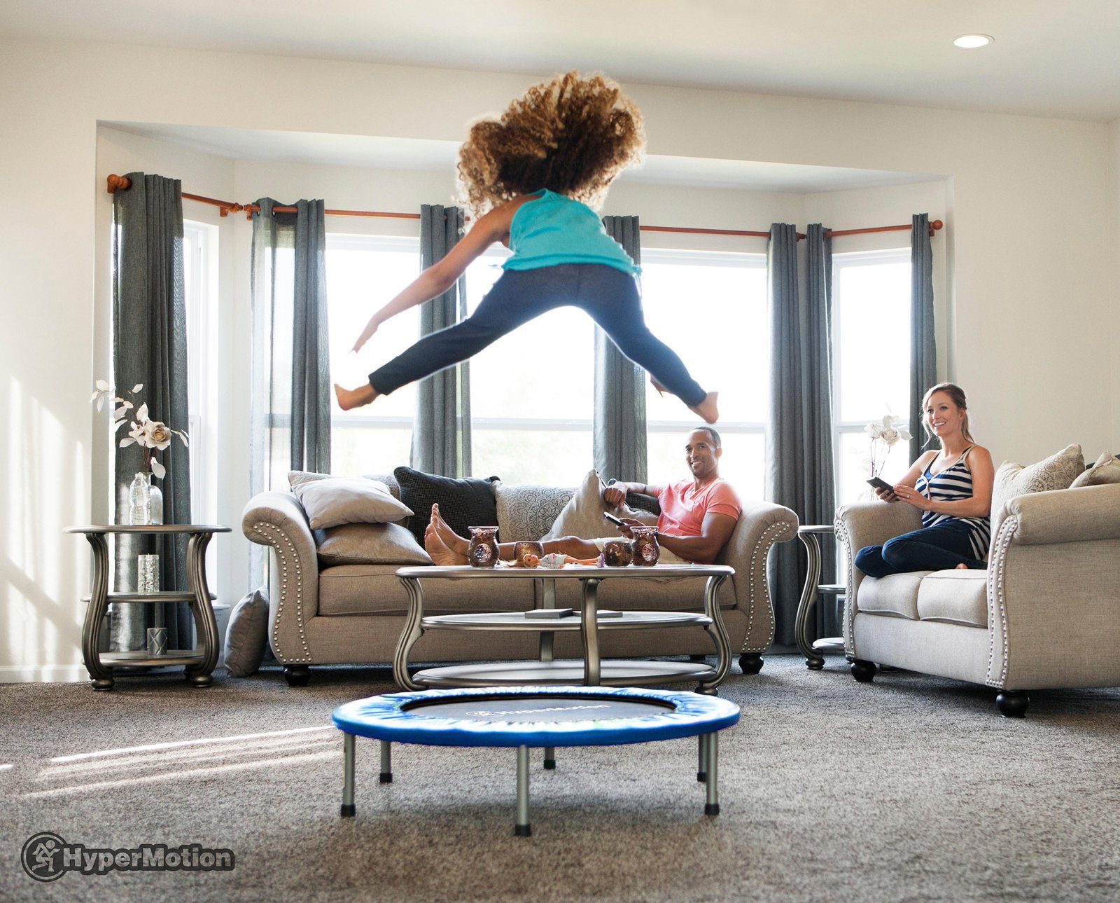 HyperMotion Kindertrampolin Minitrampolin für Kinder, bis 25 kg, 90 cm, für günstig online kaufen