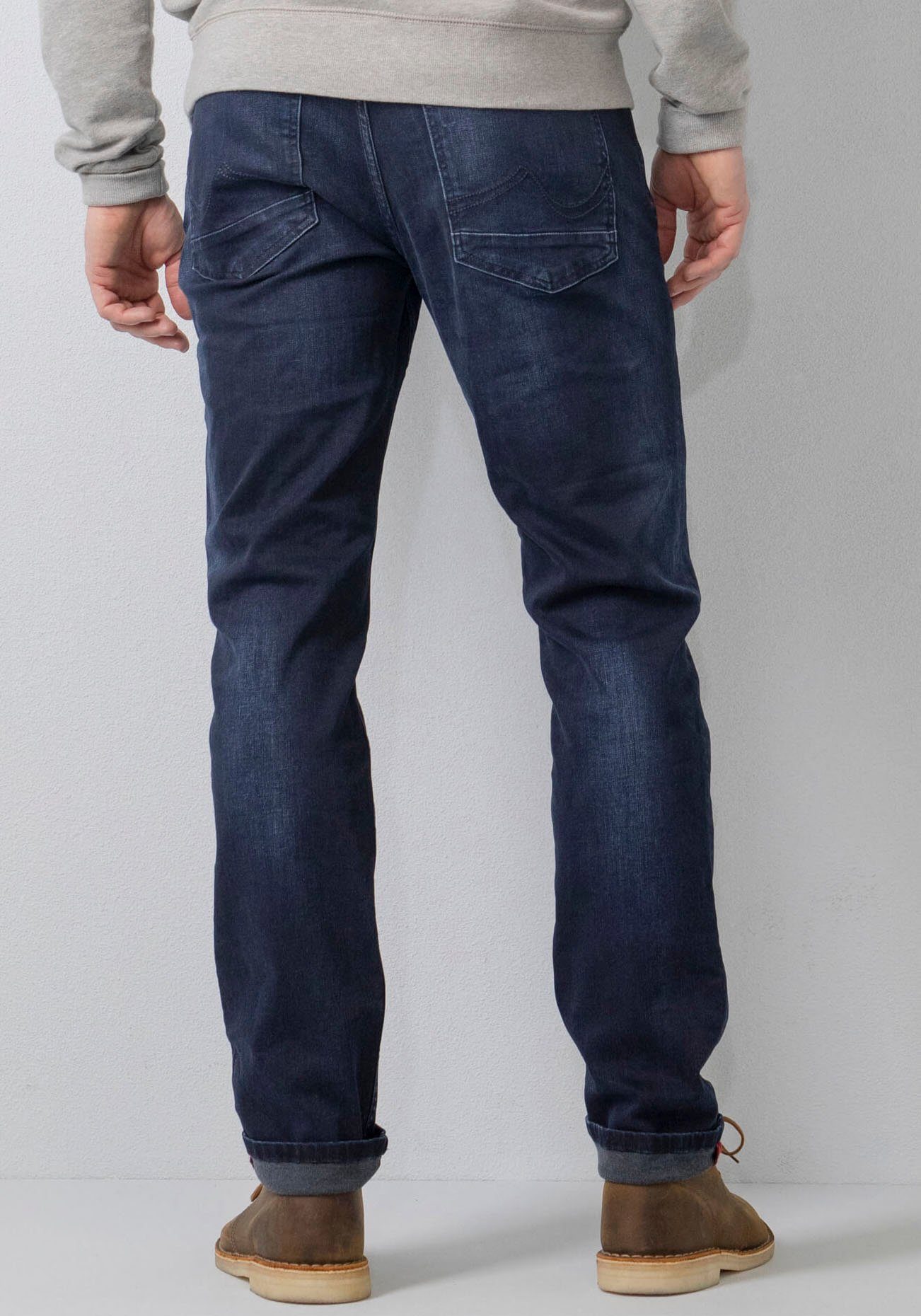 faded Industries RUSSEL Petrol Regular-fit-Jeans Dark