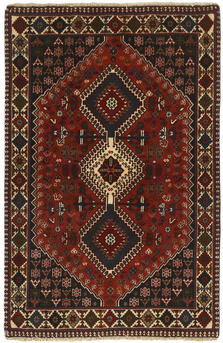 Orientteppich Yalameh 102x151 Handgeknüpfter Orientteppich / Perserteppich, Nain Trading, rechteckig, Höhe: 12 mm