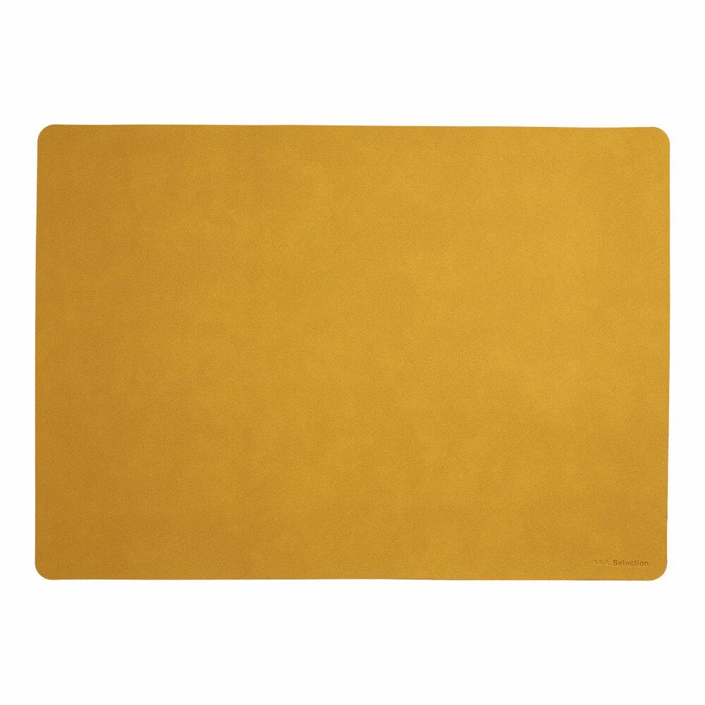 Platzset, soft leather 46 x 33 cm Amber, ASA SELECTION