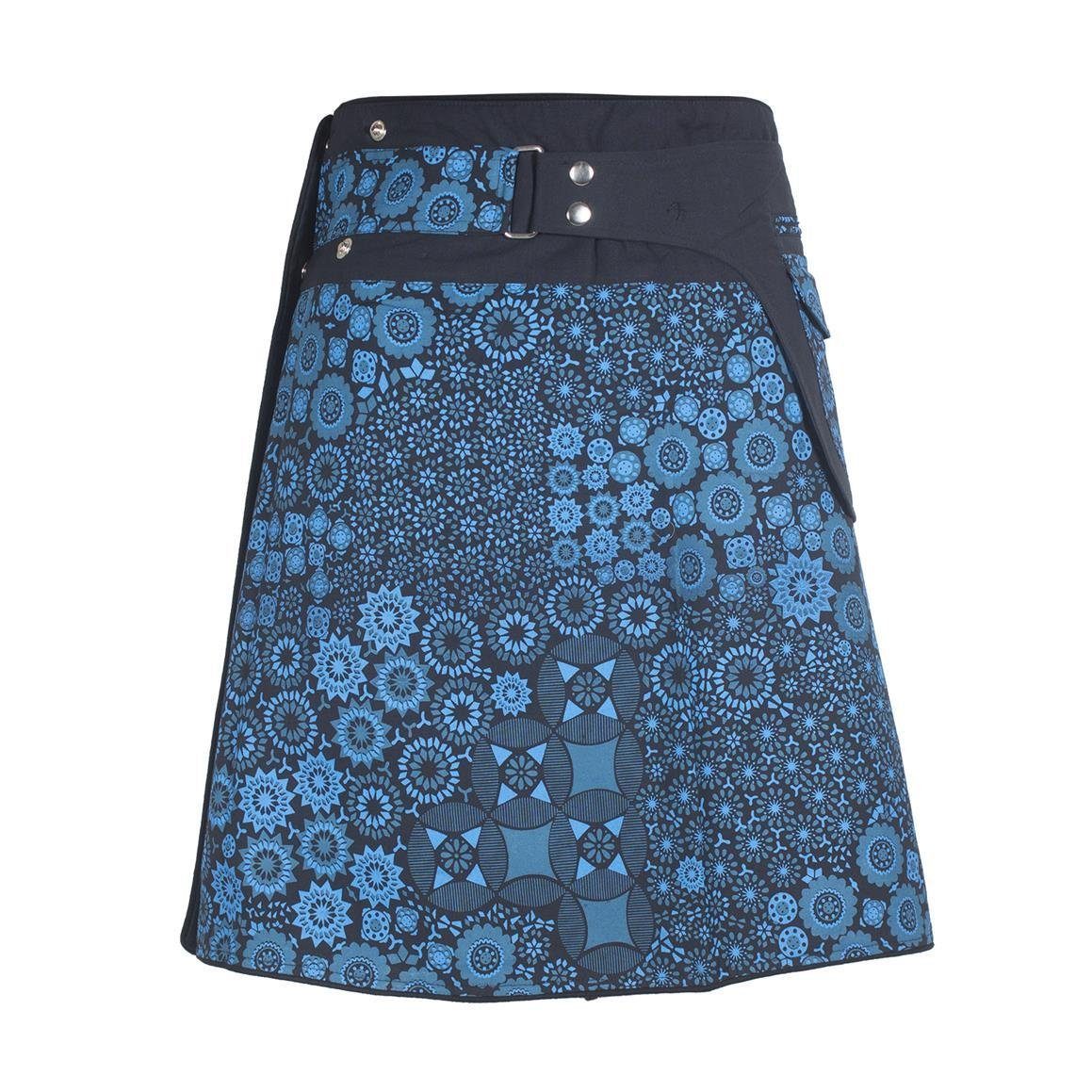 Vishes Minirock Wickelrock Midi Mini-Rock Druckknöpfe günstig online kaufen