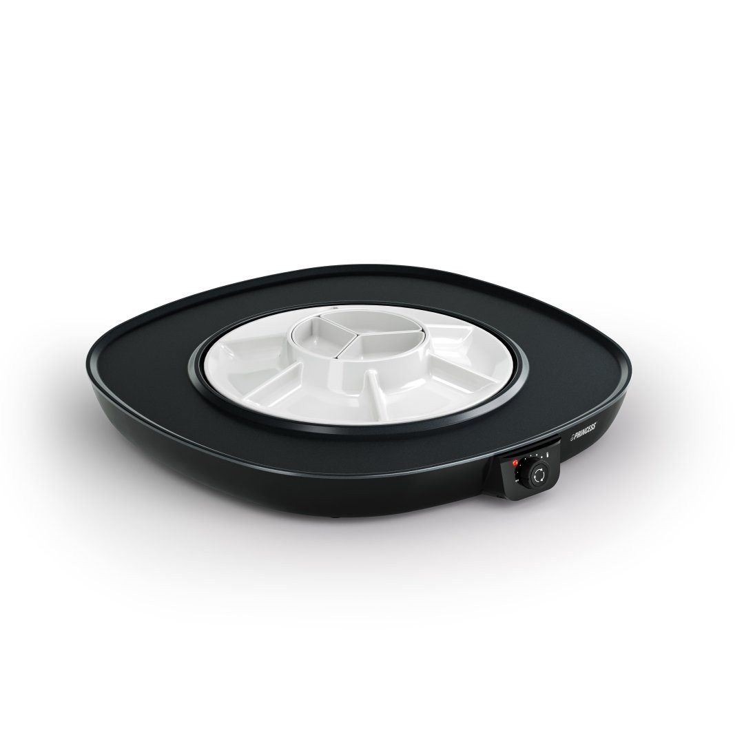 PRINCESS Raclette Princess 103260 Table Chef Pirouette – Automatisch rotierendes Servier, Drehbare Servierplatte – Einstellbares Thermostat