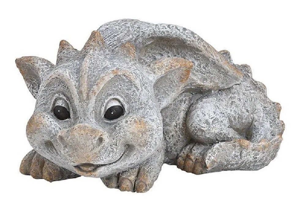 G. Wurm Gartenfigur Drache liegend Steinoptik günstig online kaufen