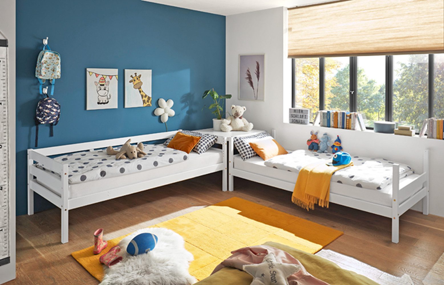 Begabino Etagenbett Schubkästen, Doppelhochbett, Kiefer Massiv weiß - 207x1 günstig online kaufen