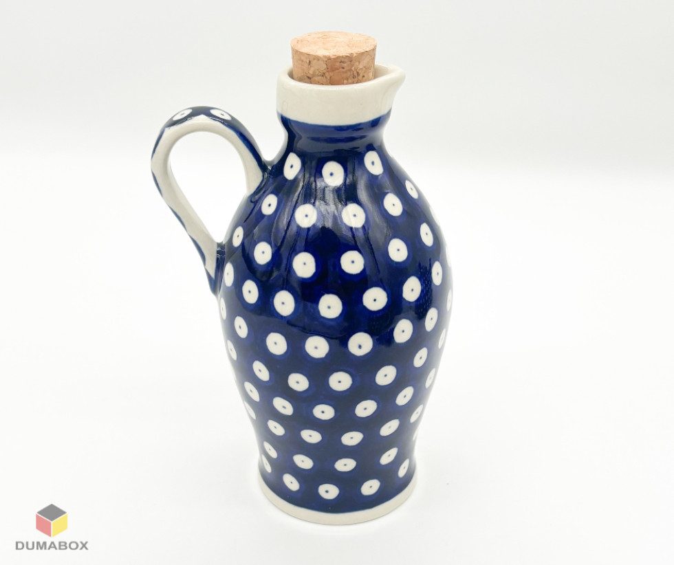 Ölspender Elegante Olivenölflasche aus Bunzlauer Keramik