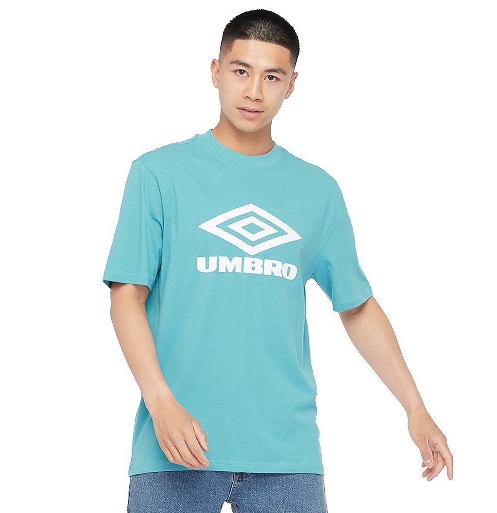 Umbro T-Shirt Diamond Logo Tee (Baumwolle) hellblau/weiss Herren