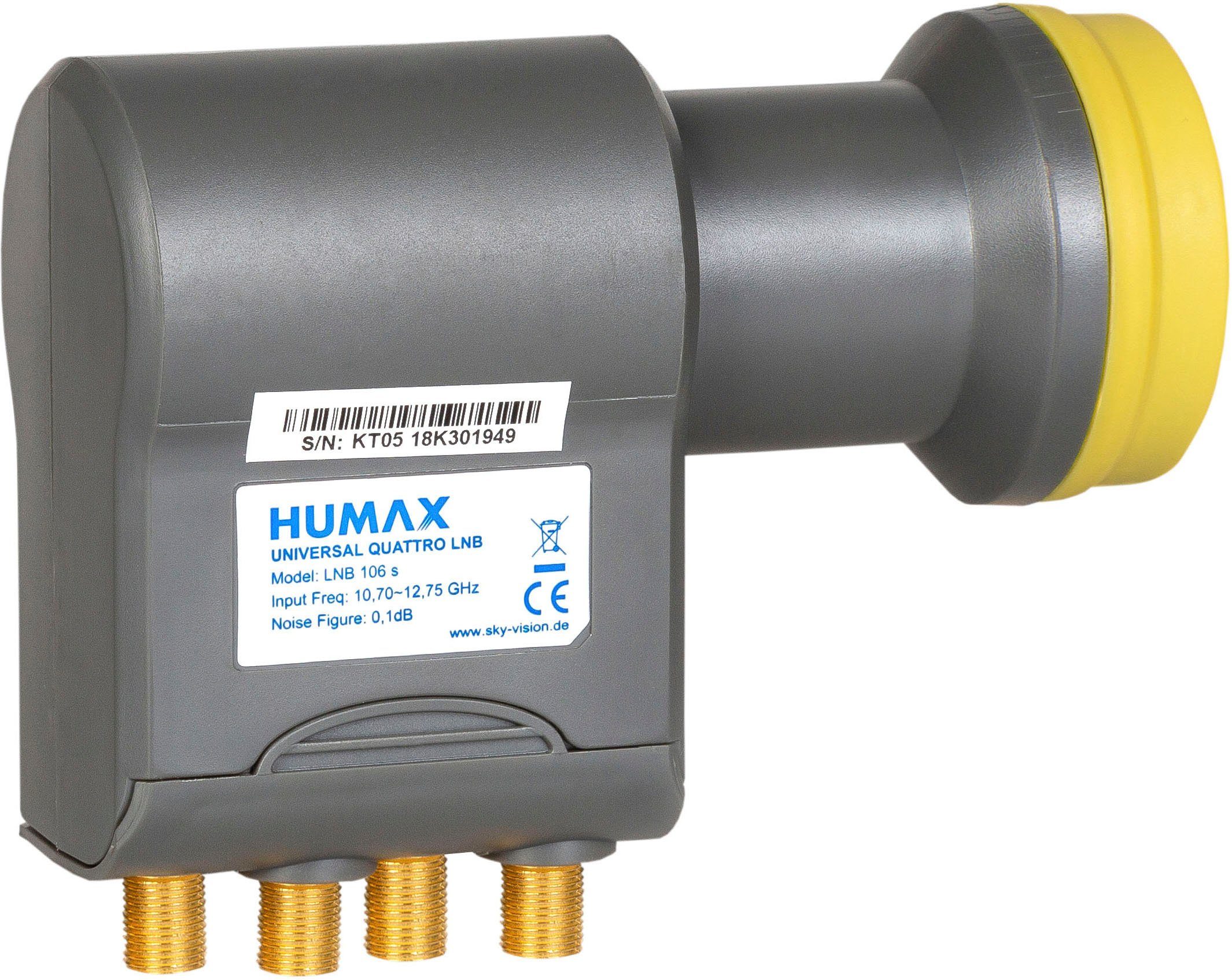 Humax LNB 106s Gold Quattro Universal LNB SAT-Antenne – Bild 2 von 5