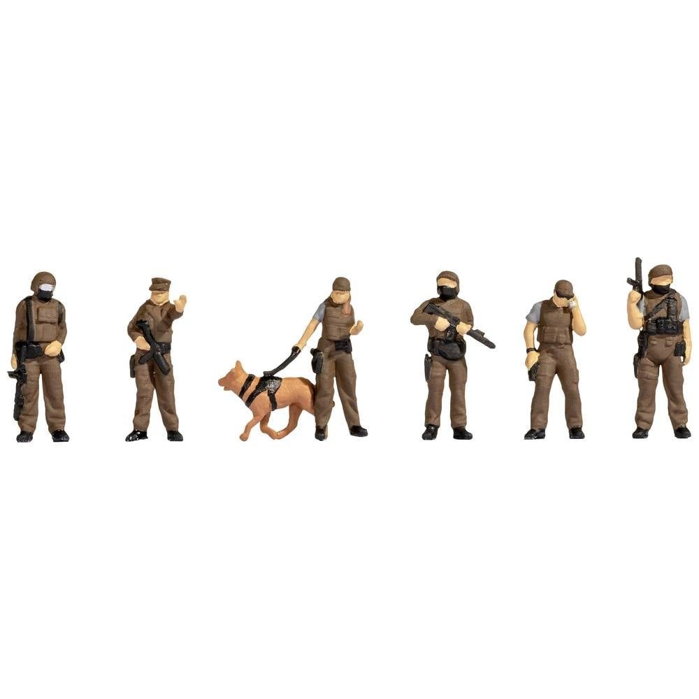 Modelleisenbahn-Figur H0 Figuren Polizei Sondereinsatzkommando 15079