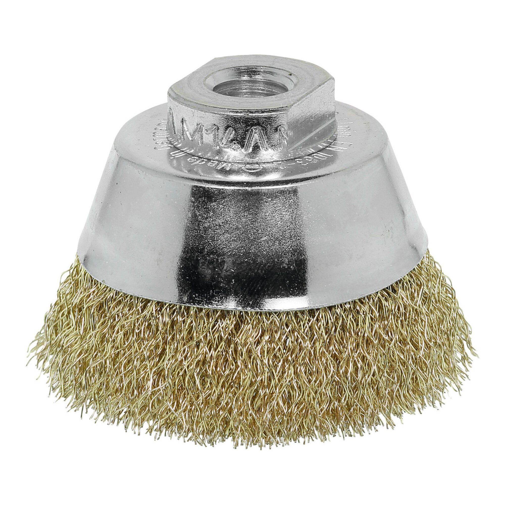 Lessmann Rundbürste Lessmann Topfbürste Stahldraht, vermessingt 0,30 mm, Bürsten-⌀ 60 mm