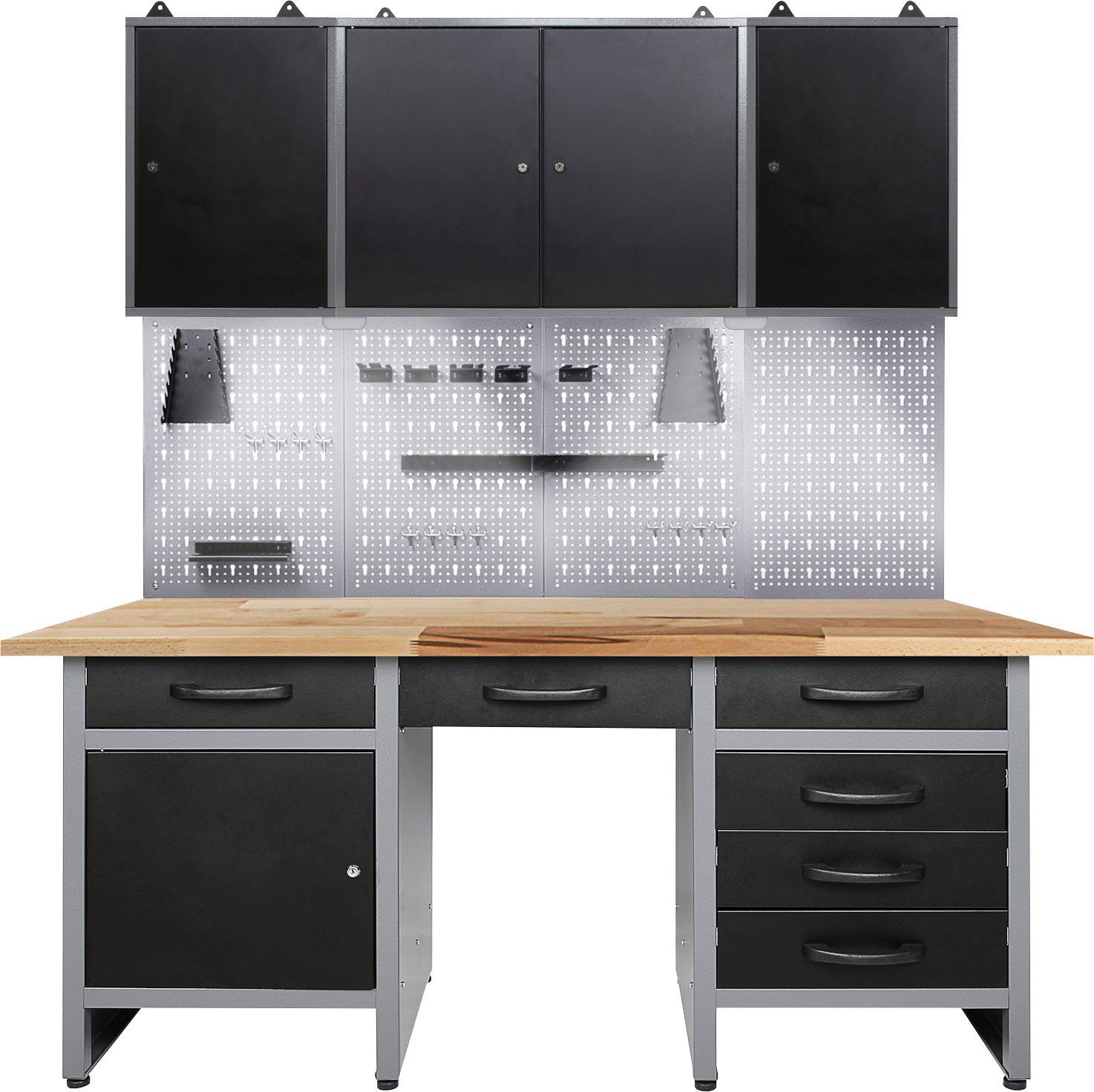 ONDIS24 Werkstatt-Set, 160 cm, mit LED