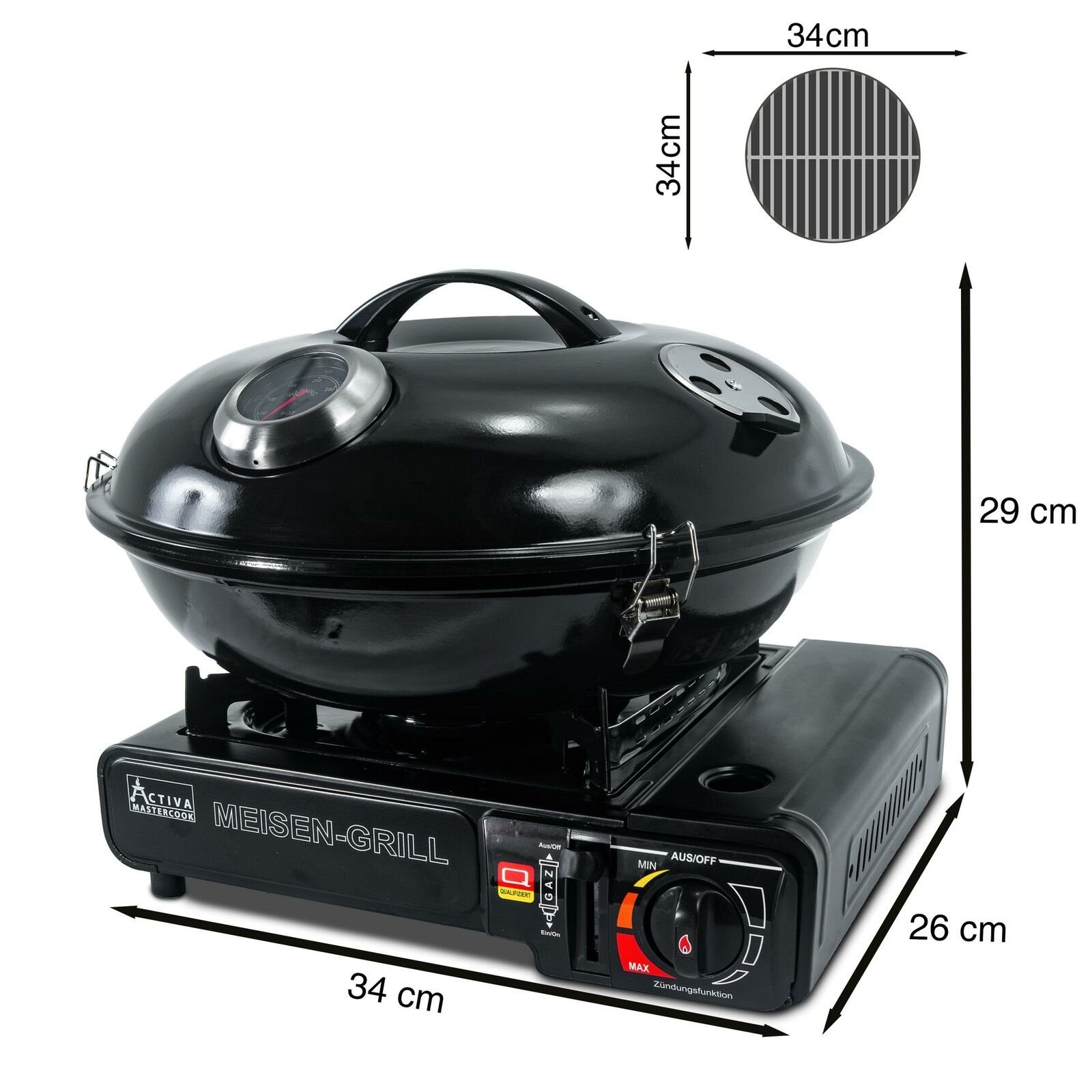 Activa Gasgrill Meisen Campingkocher Camping Picknick
